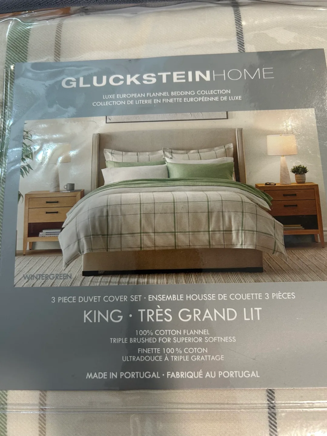 New GlucksteinHome Wintergreen King Duvet Cover Set image indicator(2)
