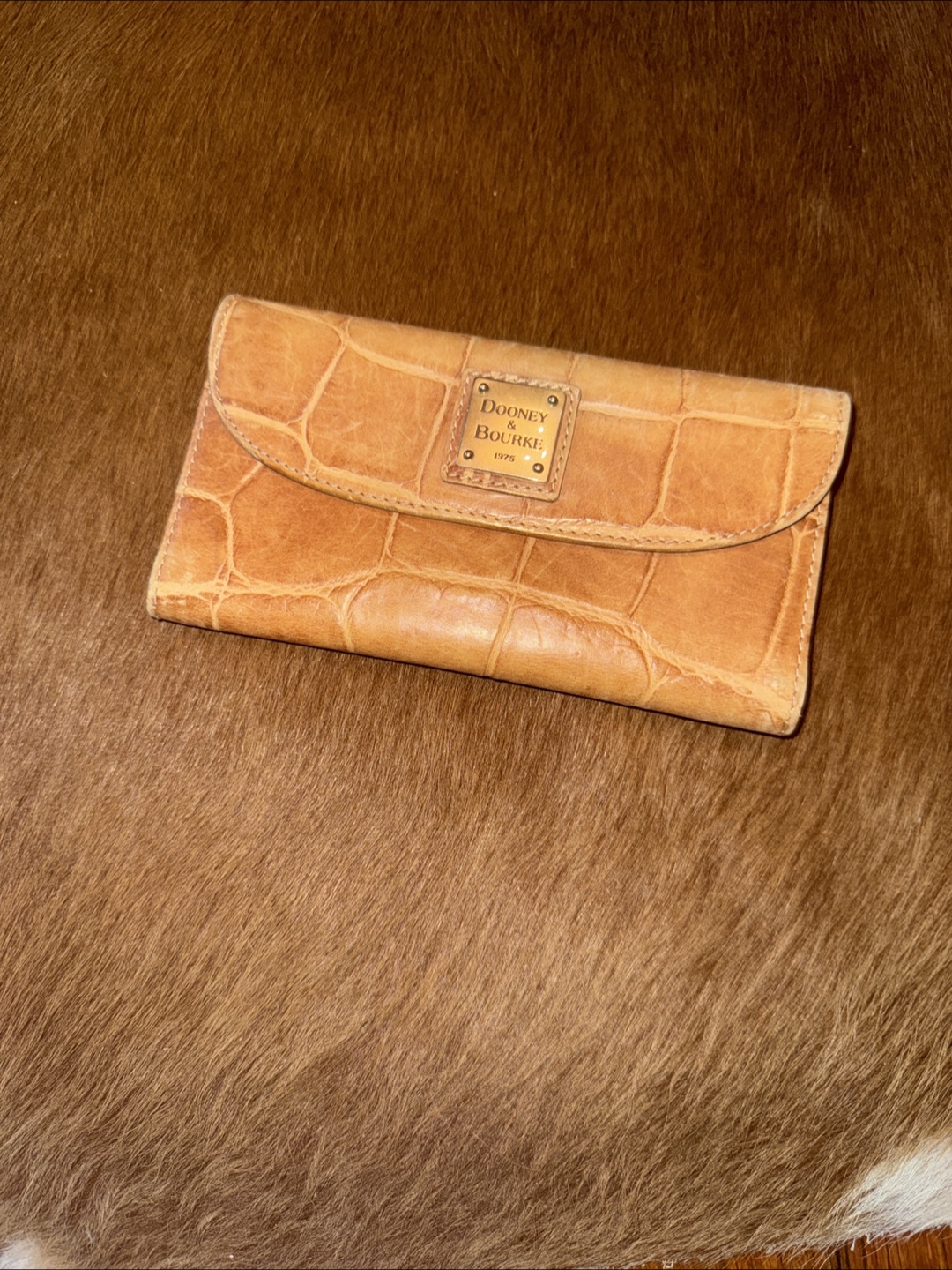 Dooney & Burke Crocodile Continental Clutch