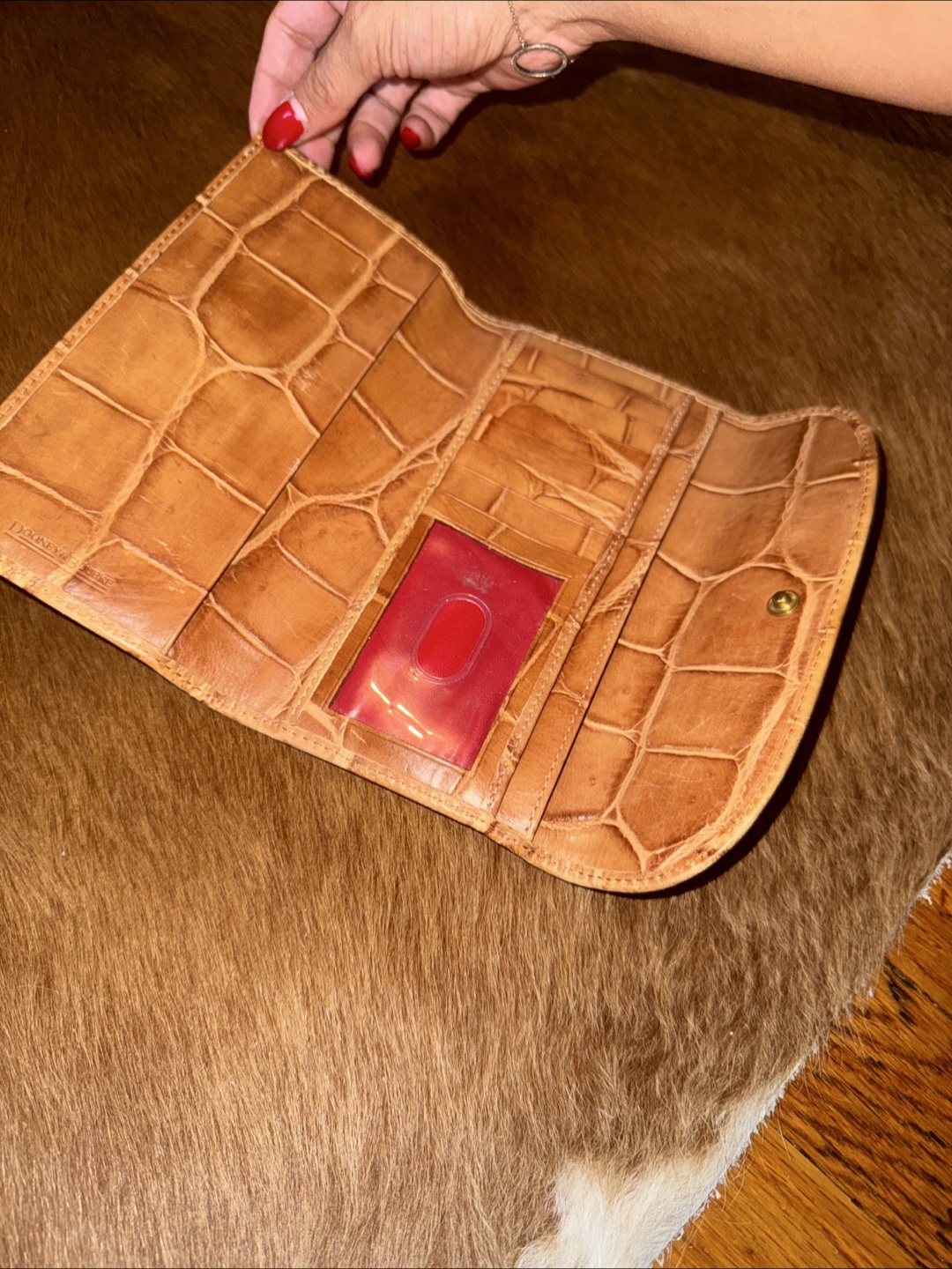 Dooney & Burke Crocodile Continental Clutch - photo 4
