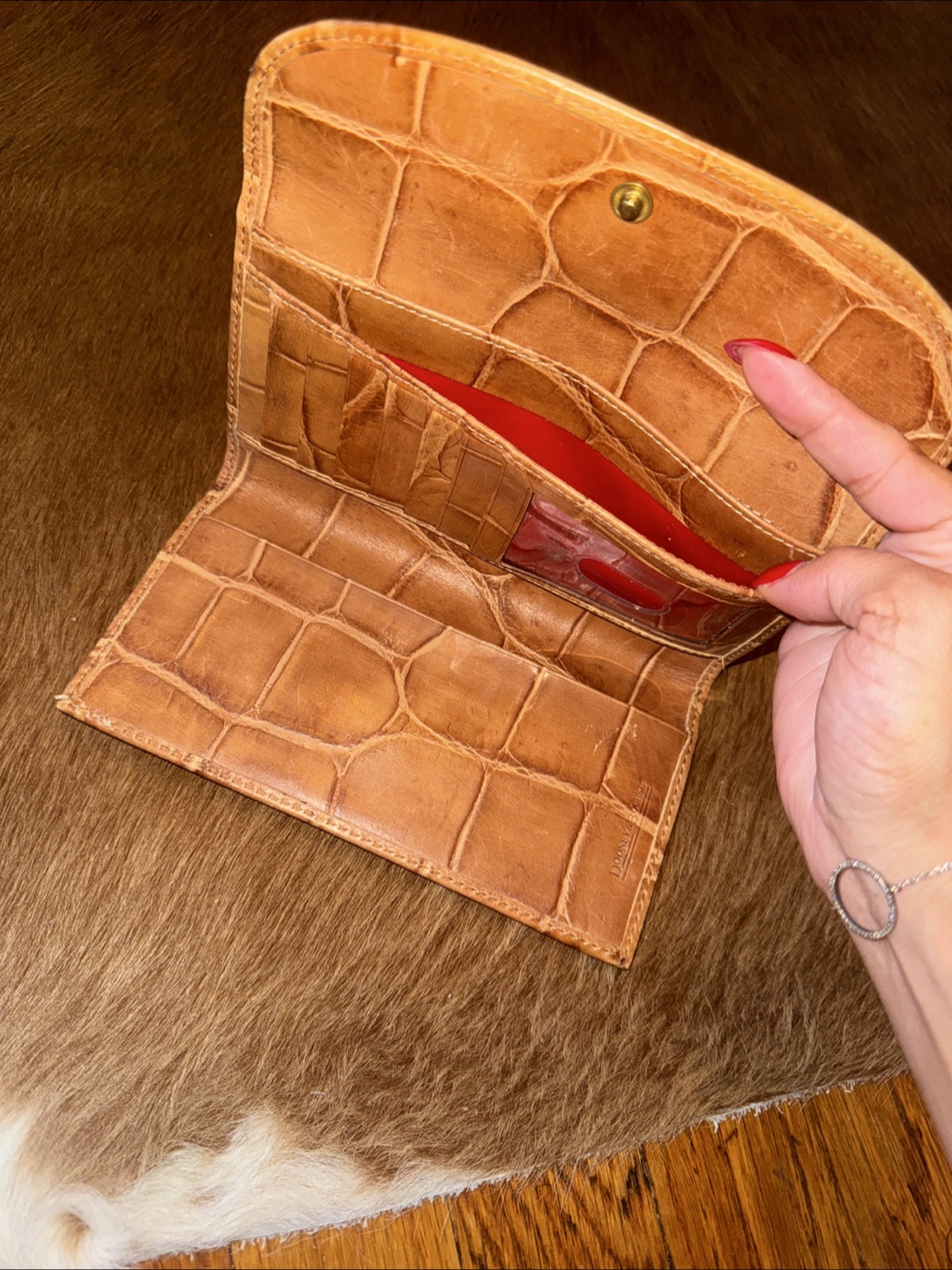 Dooney & Burke Crocodile Continental Clutch - photo 3