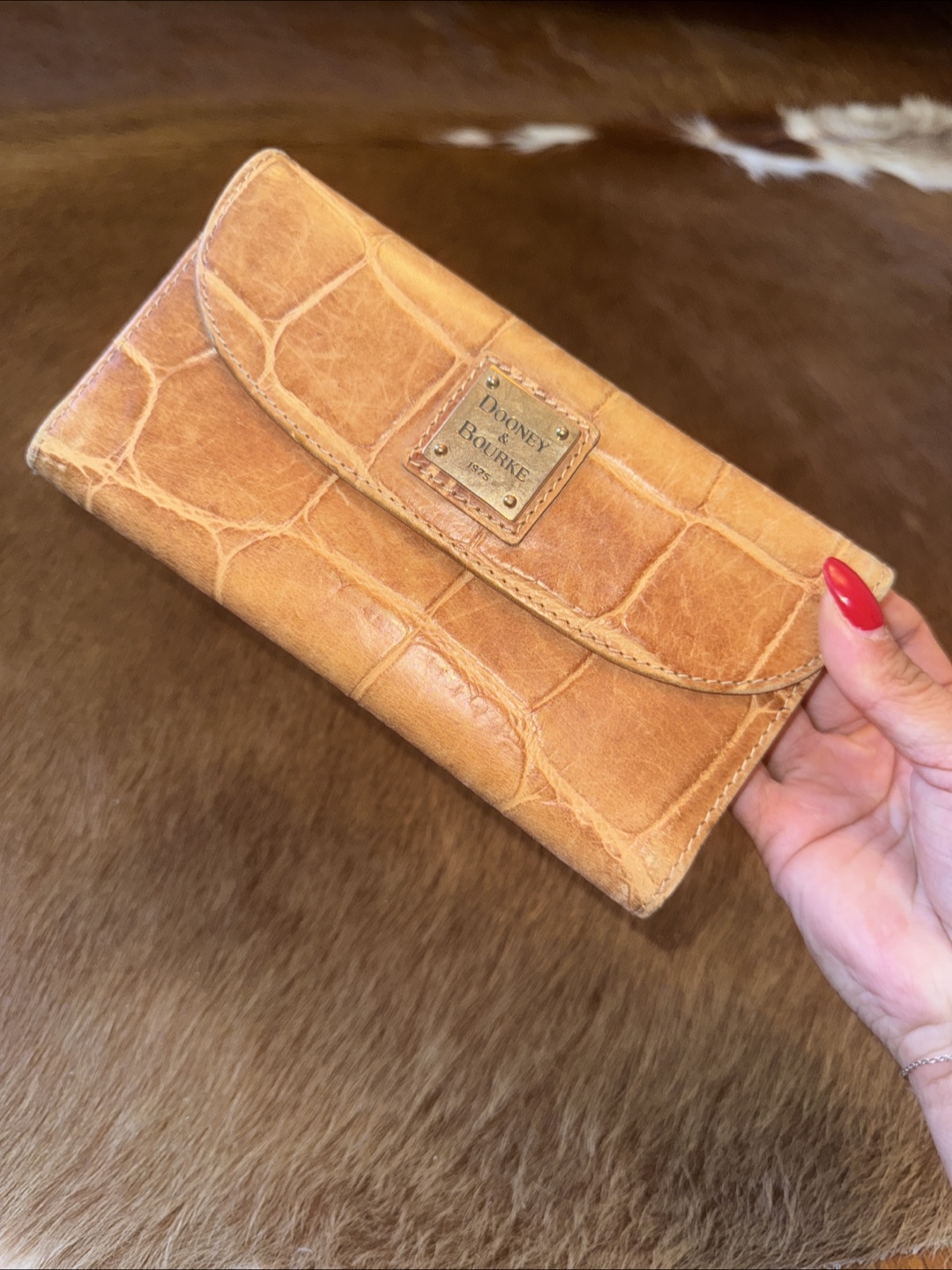 Dooney & Burke Crocodile Continental Clutch - photo 2