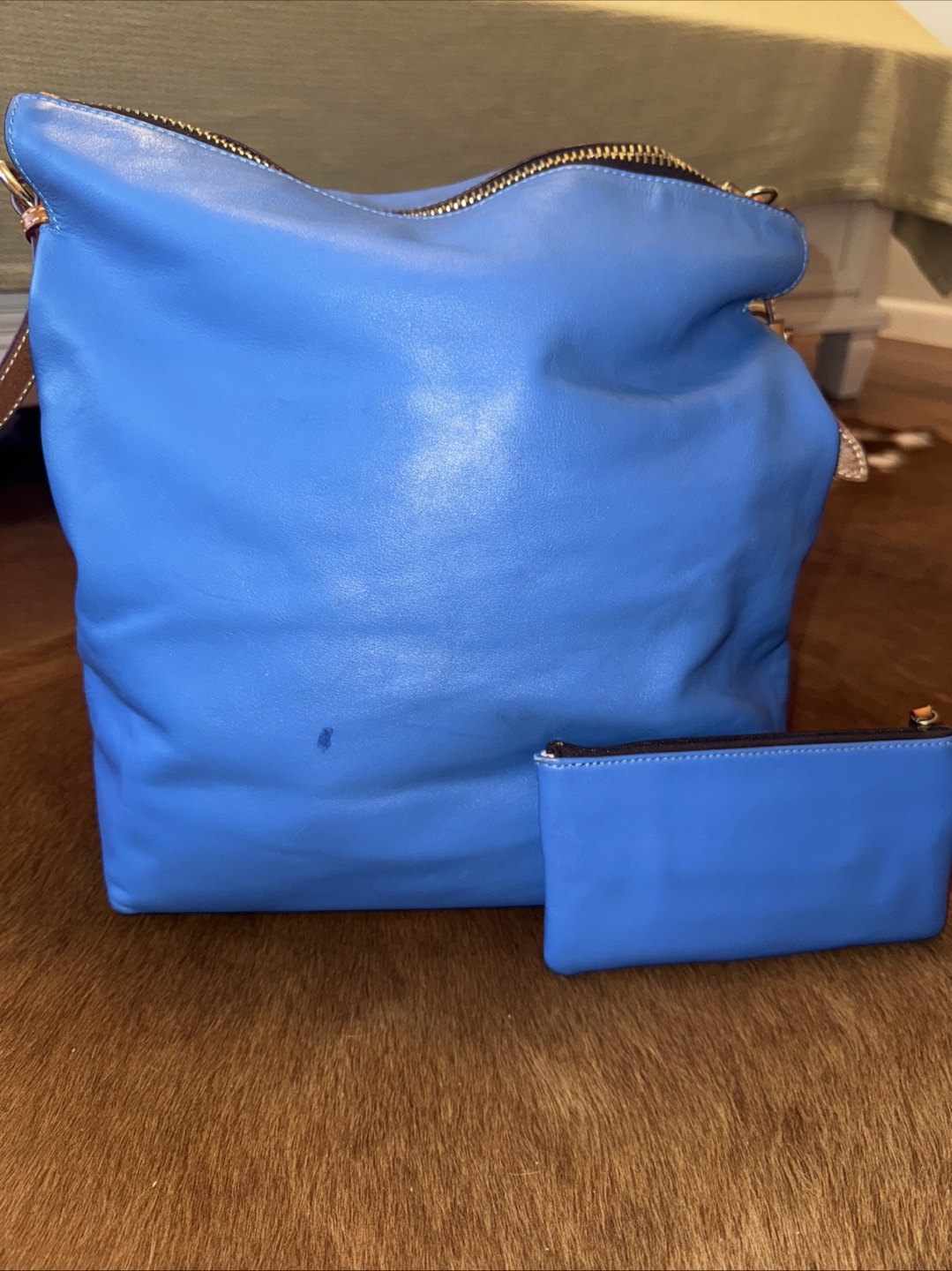 DOONEY & BOURKE Mckenzie Blue Leather Large Hobo - photo 4