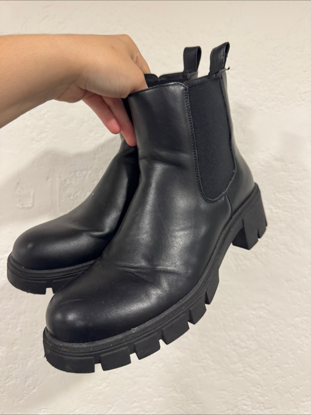 Black Chelsea Boots, Size 10