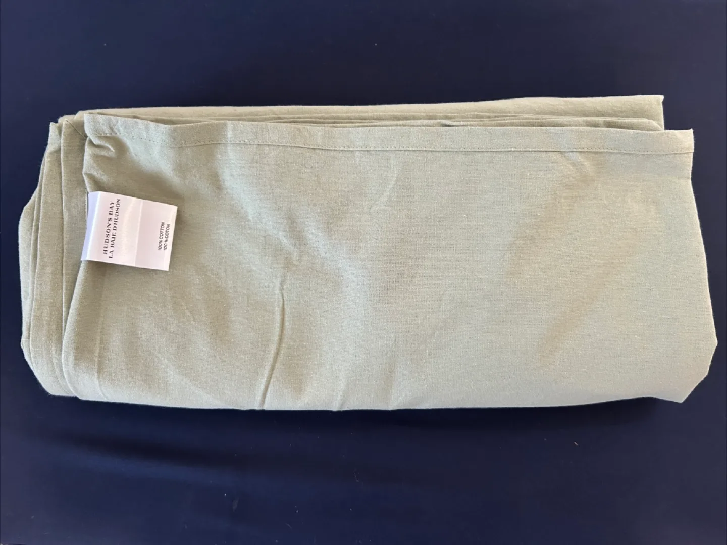 Hudson's Bay 100% Cotton table cloth light Green image indicator(3)