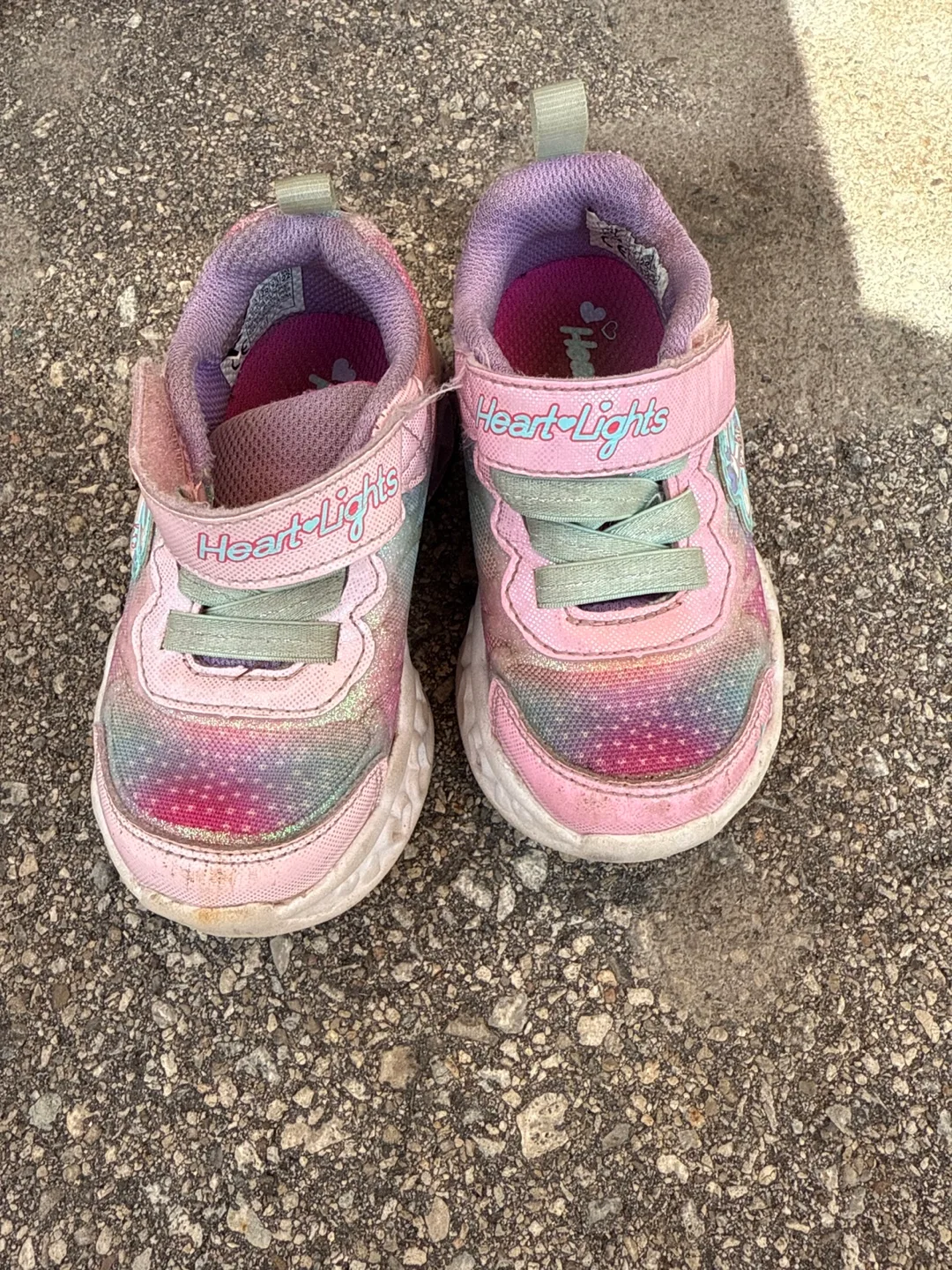 Skechers Heart Lights Toddler Shoes - Size 6