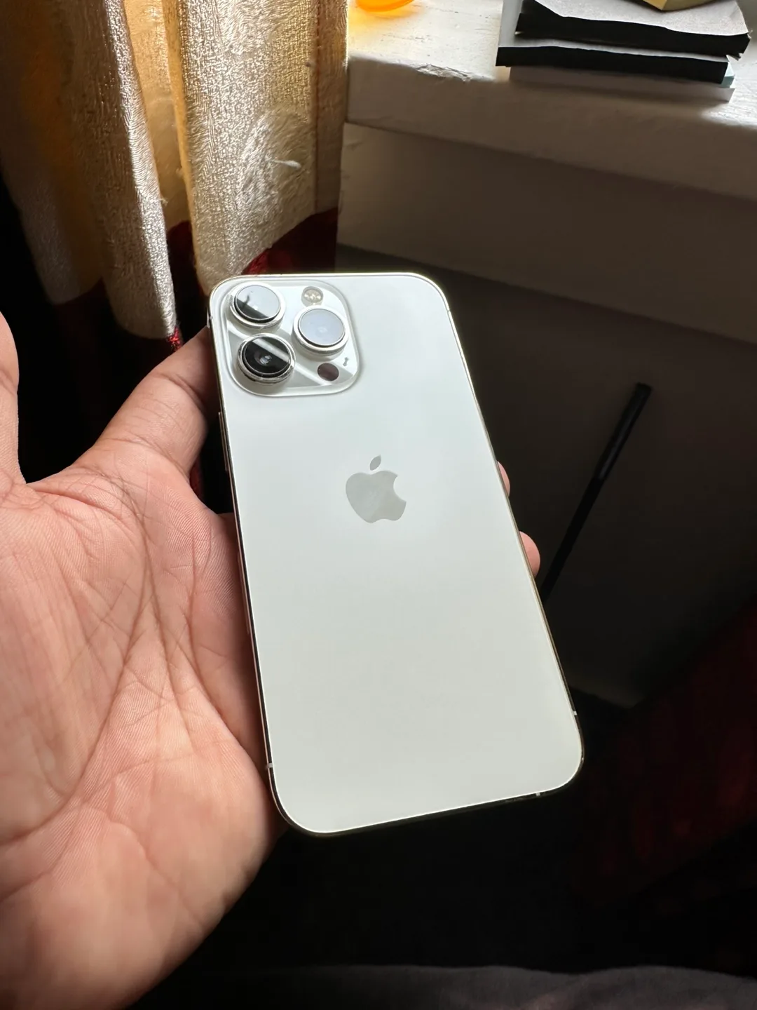 iPhone 13 Pro Max Silver + 9D Glass Shield