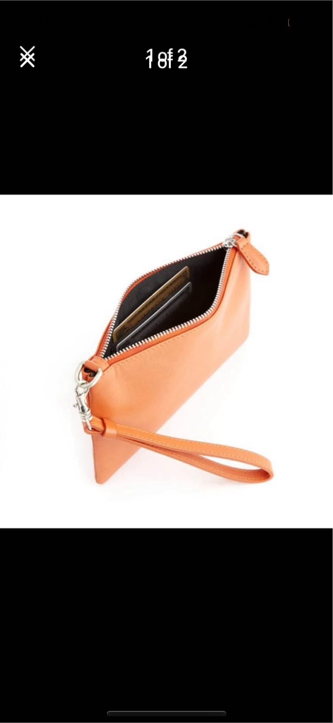 New in Box Original Top Grain Nappa Leather Wallet🧡