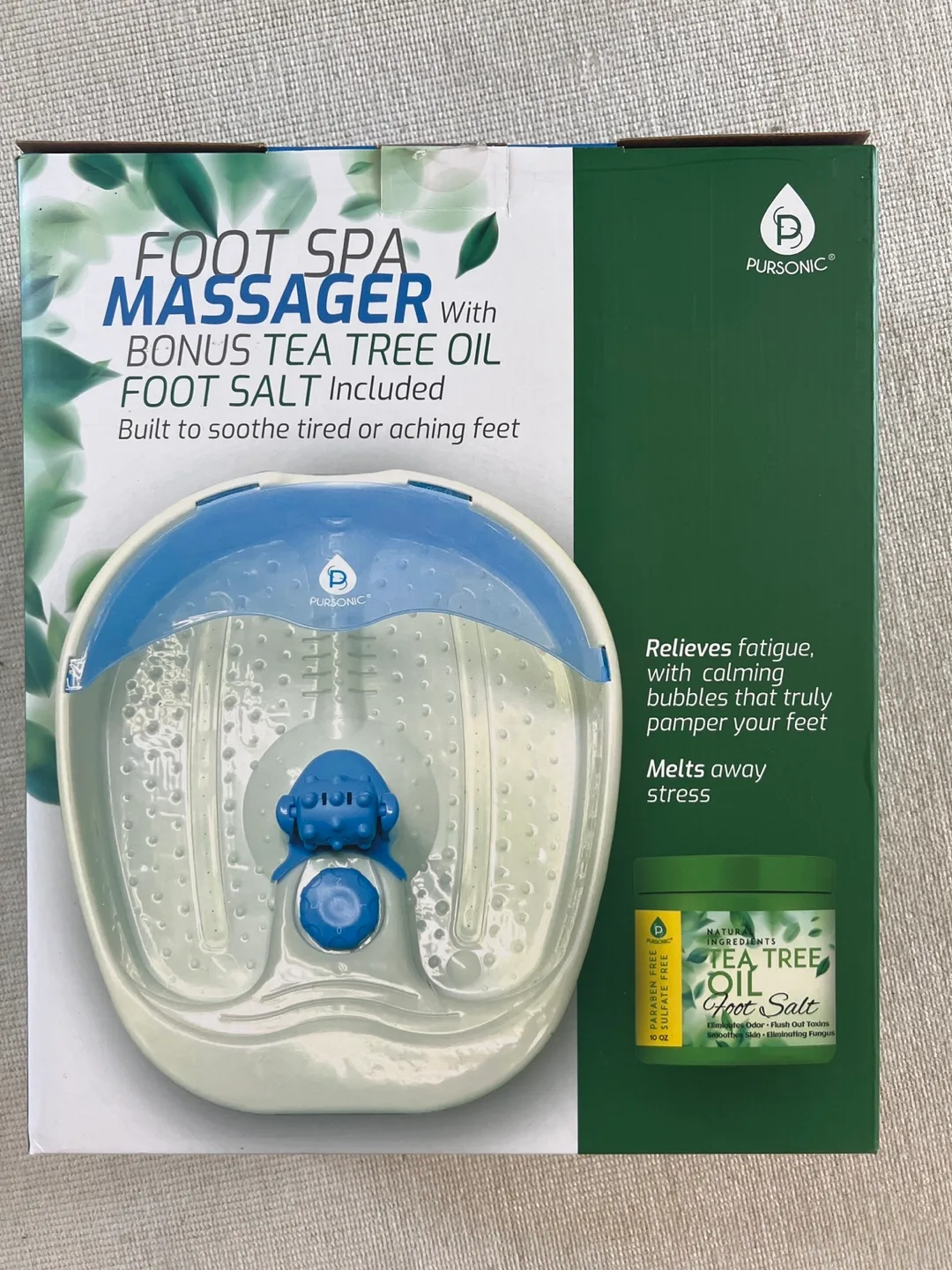Pursonic Foot Spa Massager w/ Tea Tree Oil & Foot Salt thumbnail