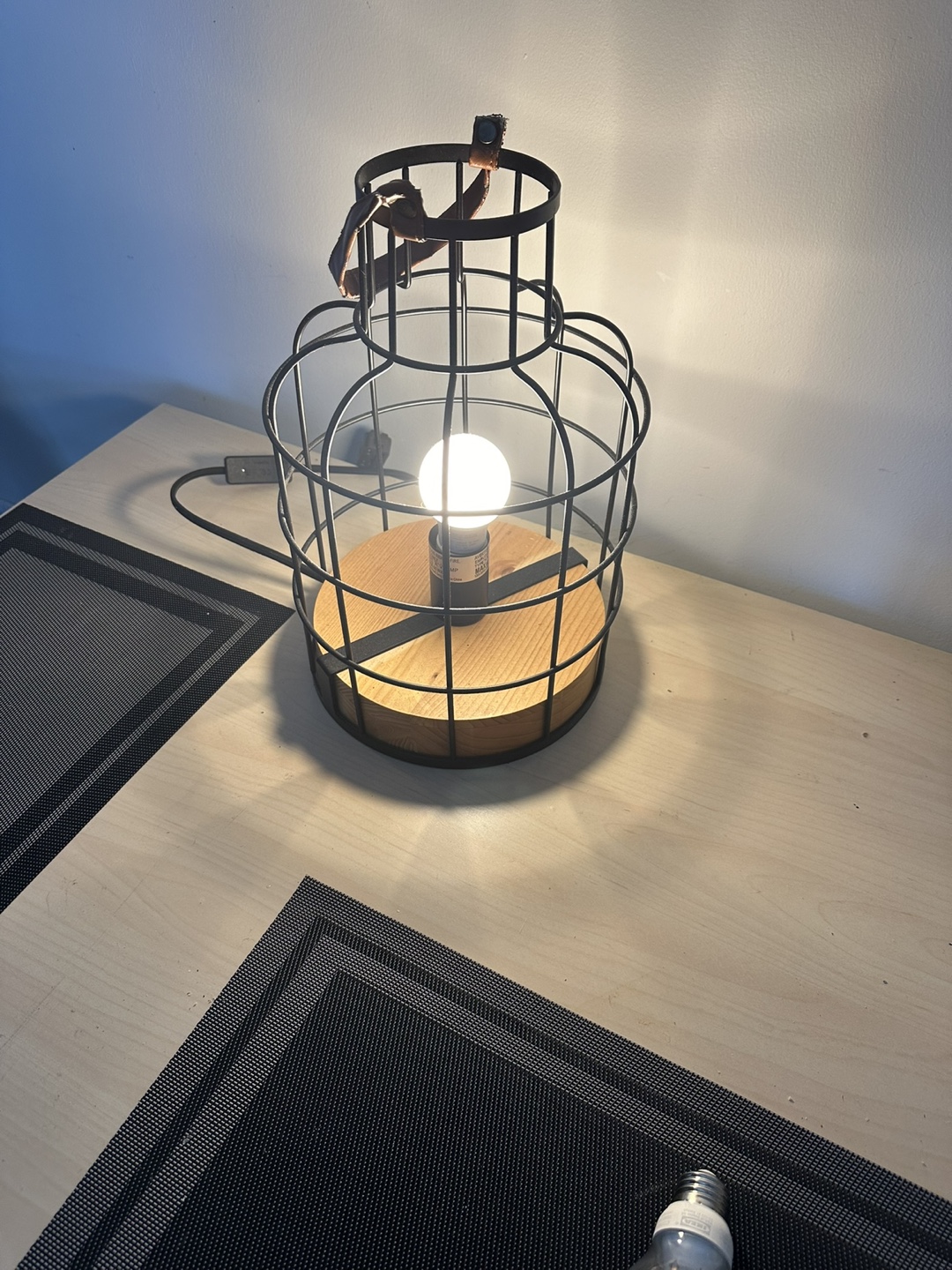 Cage Style Table Lamp