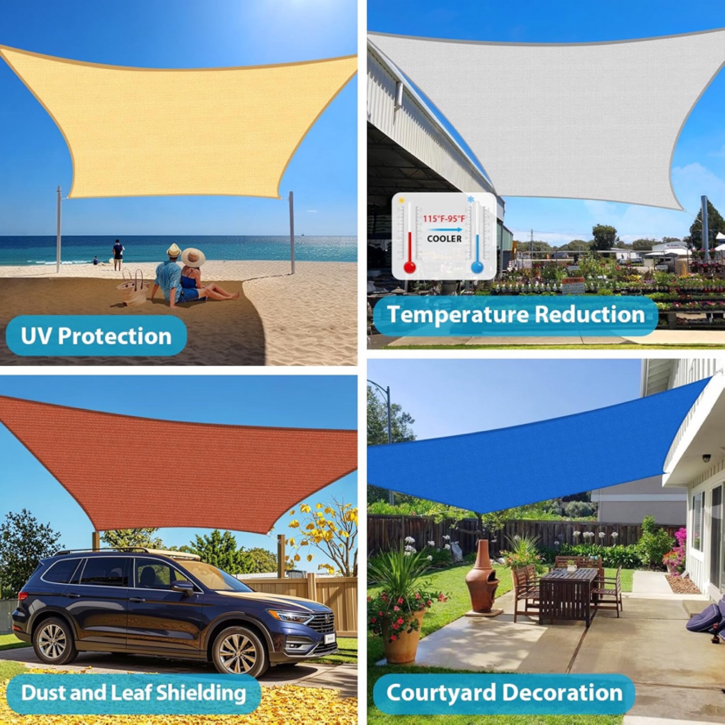 Amagenix Sun Shade Sail 16'X20'  - New - photo 3