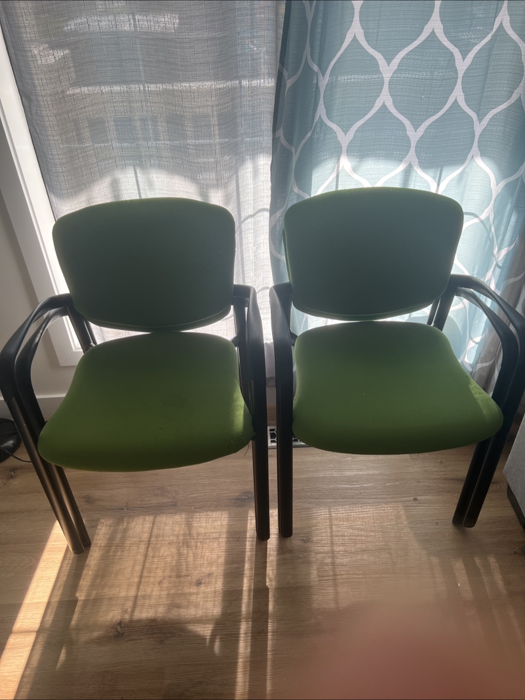 Green Office Chairs - Set of 4