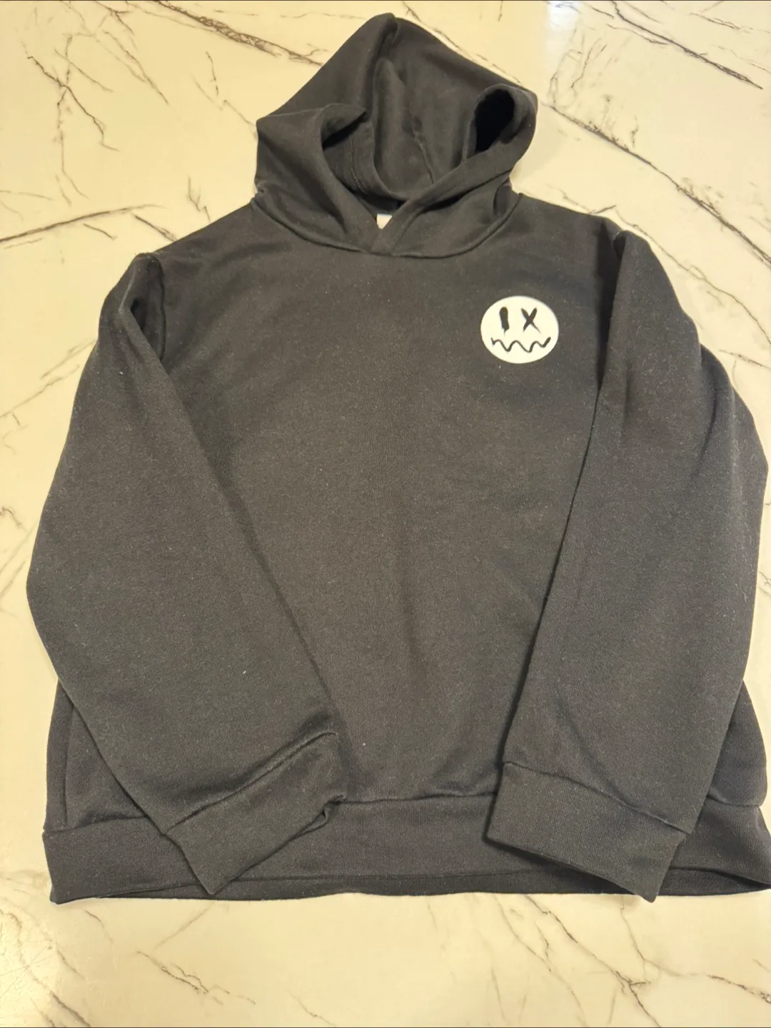 Never Look Back Black Hoodie Size 11-12Y thumbnail