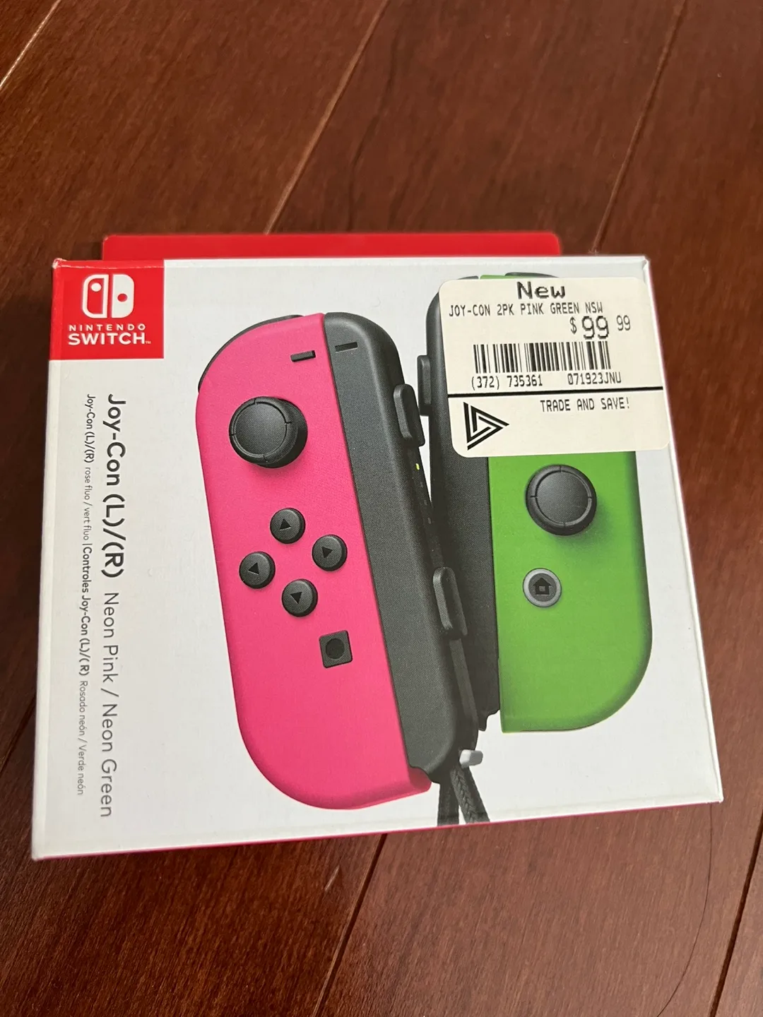 New Nintendo Switch Joy-Con 2PK Pink/Green thumbnail