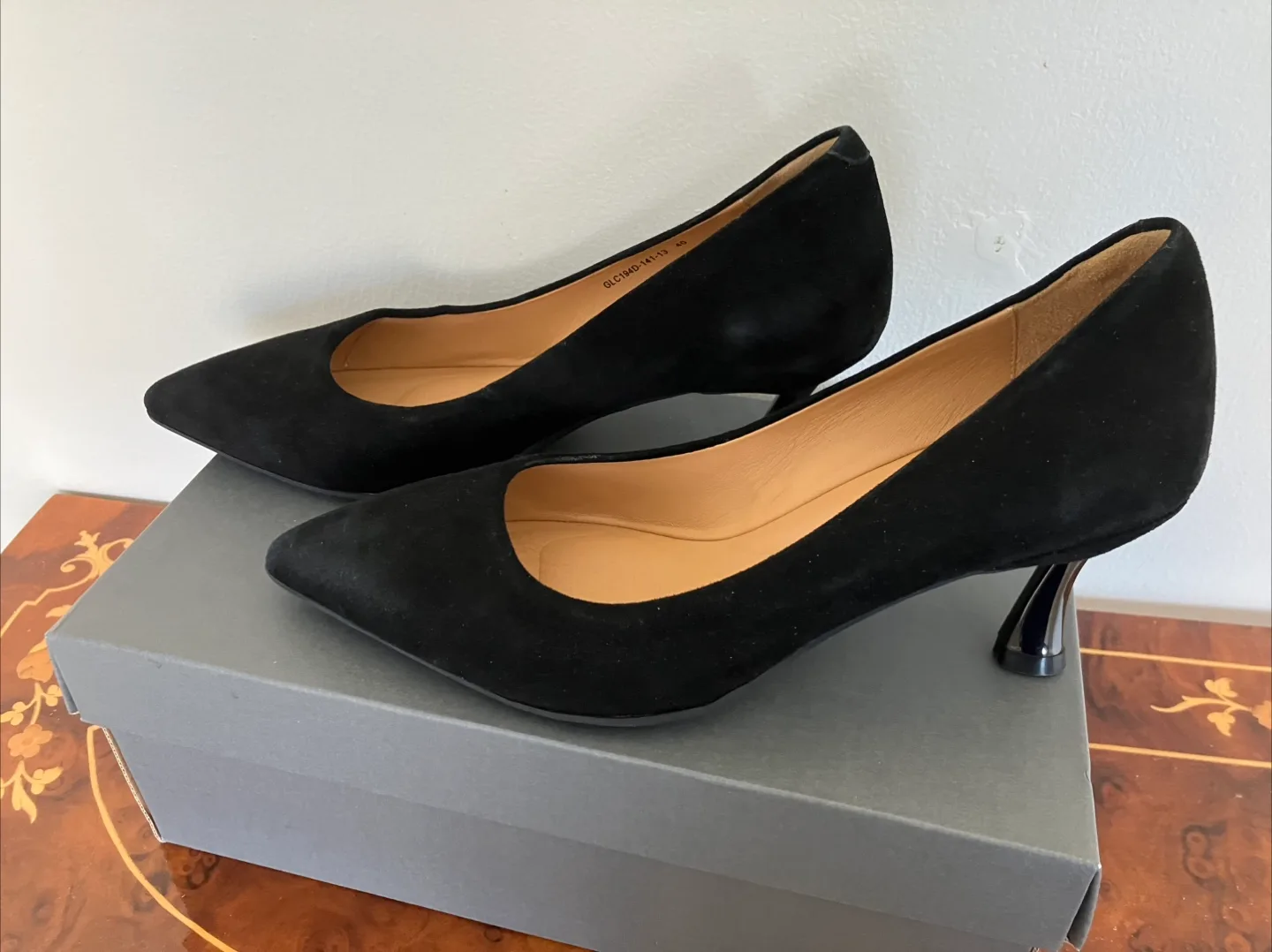 Tendance  Black Suede Heels - Size 40 thumbnail