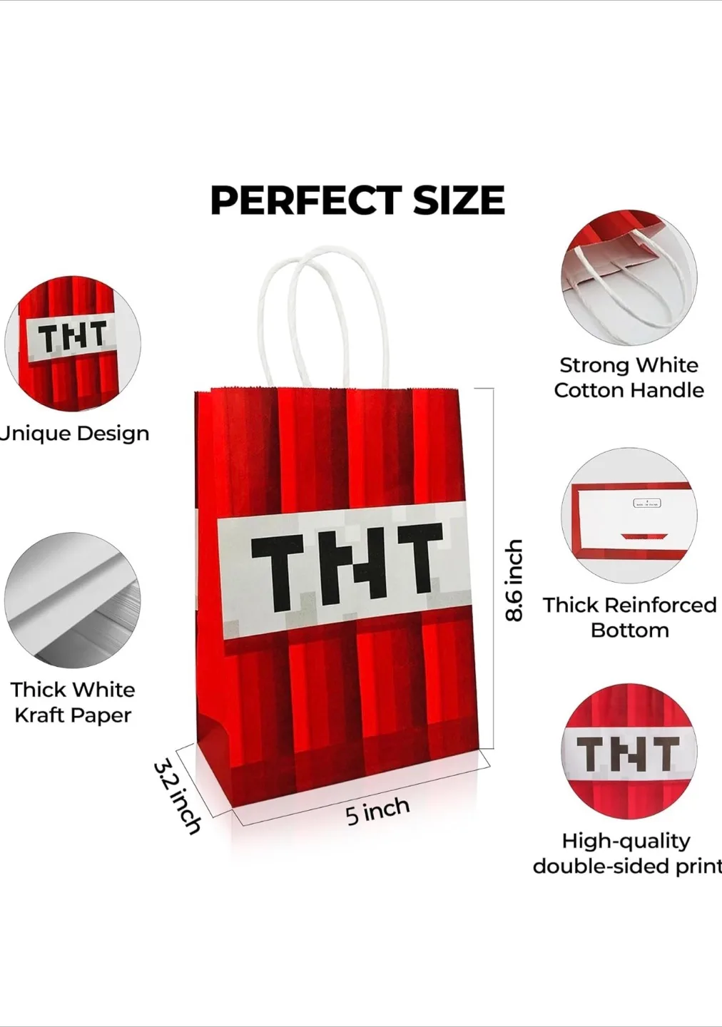 Minecraft Party Favor Bags - Set of 16 image indicator(3)