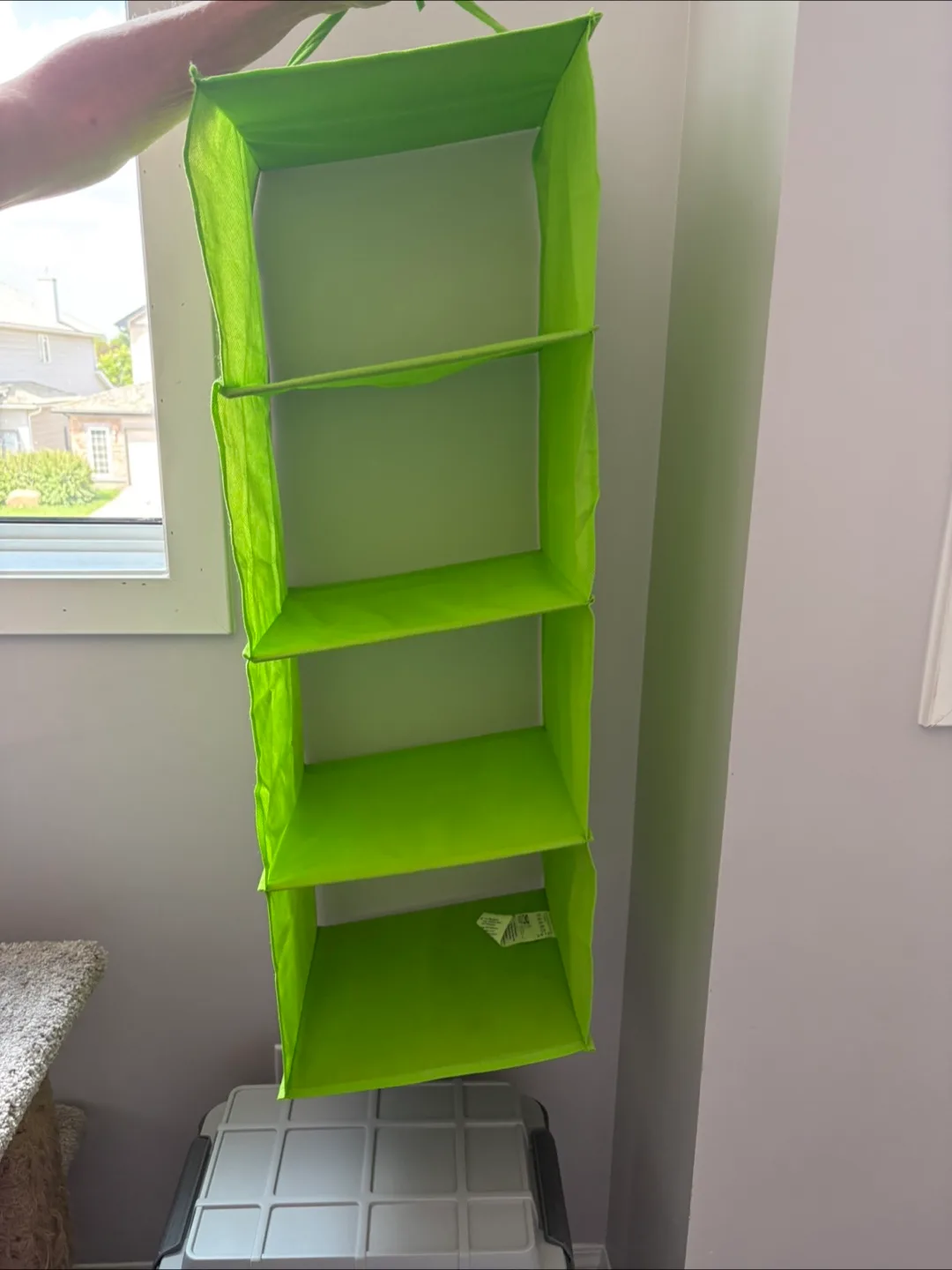 Green Hanging Closet Organizer