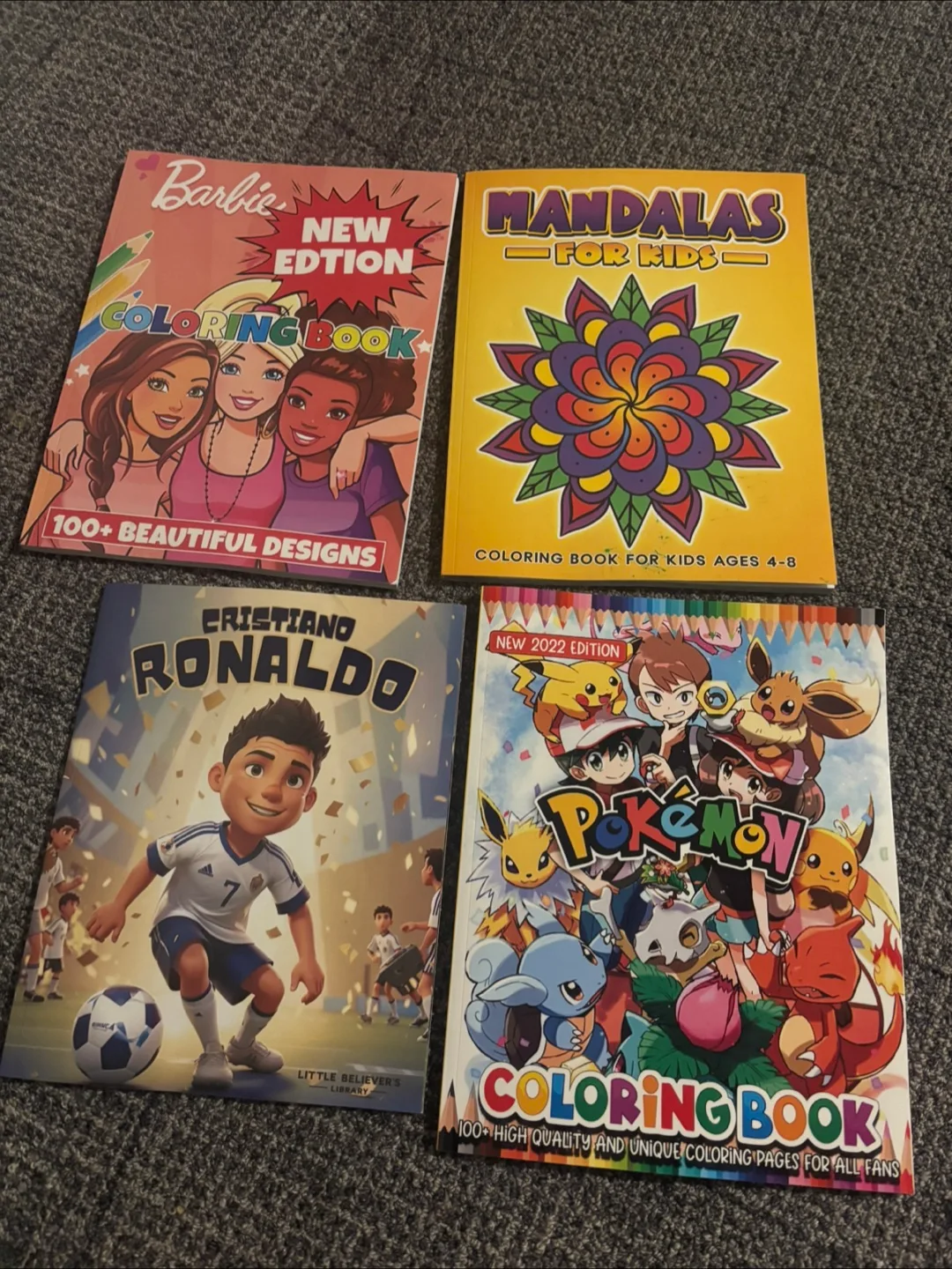 Colouring Books - Barbie, Mandalas, Ronaldo, Pokemon image indicator(2)