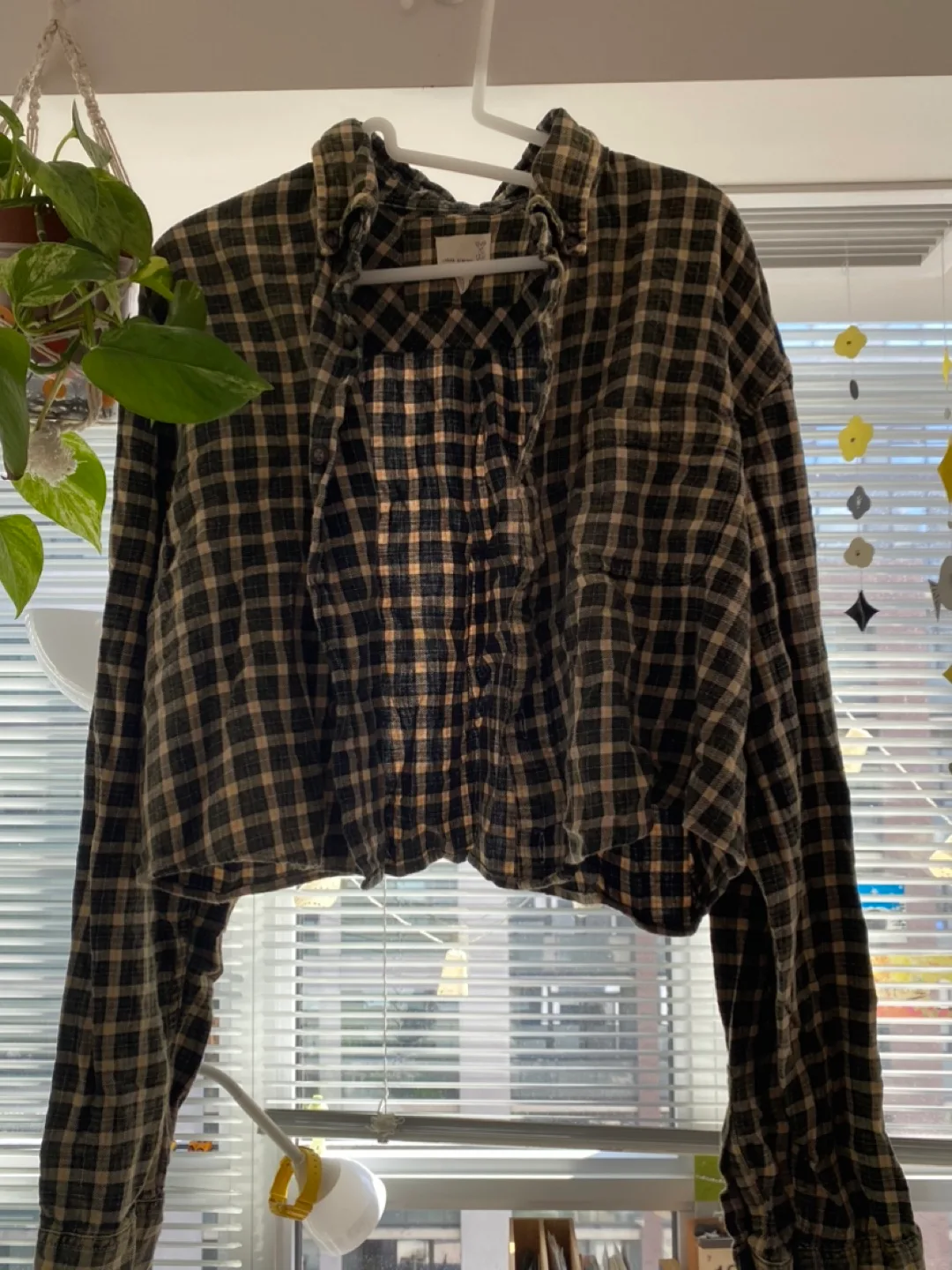 Urban Renewal Plaid Crop Top - Size Small image indicator(2)