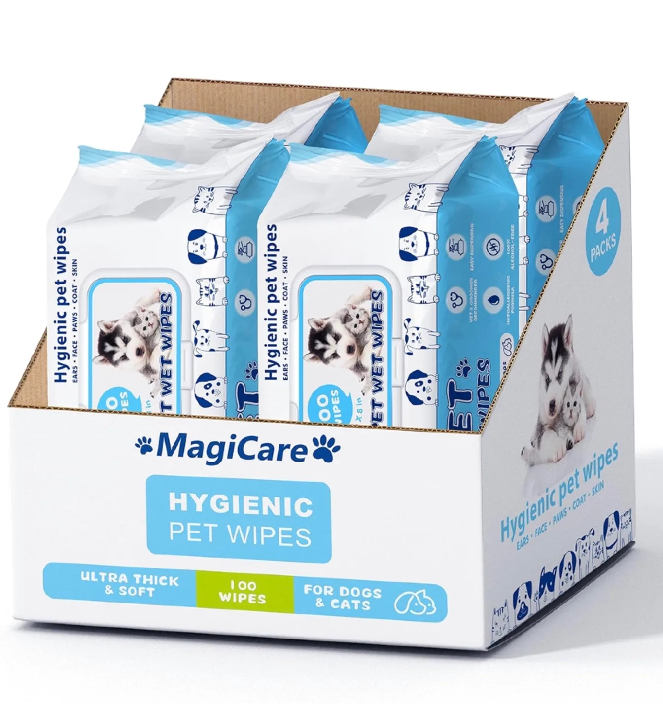 MagiCare Hygienic Pet Wipes (400 wipes) image indicator(3)