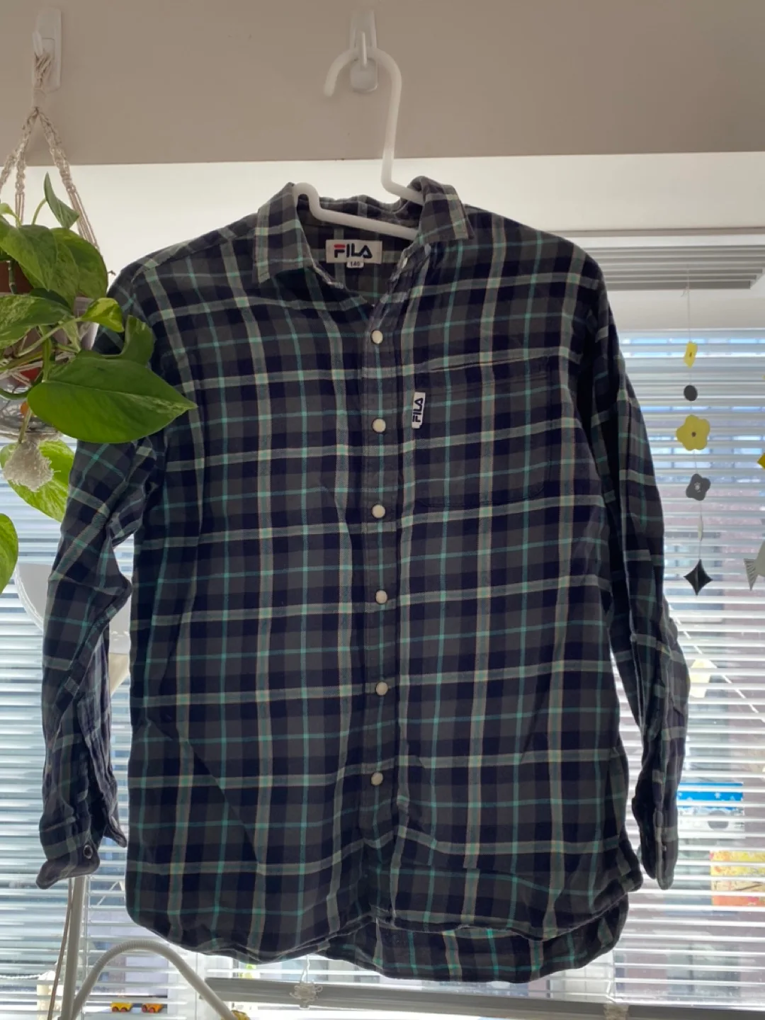 FILA Plaid Button-Down Shirt - Size 140 thumbnail