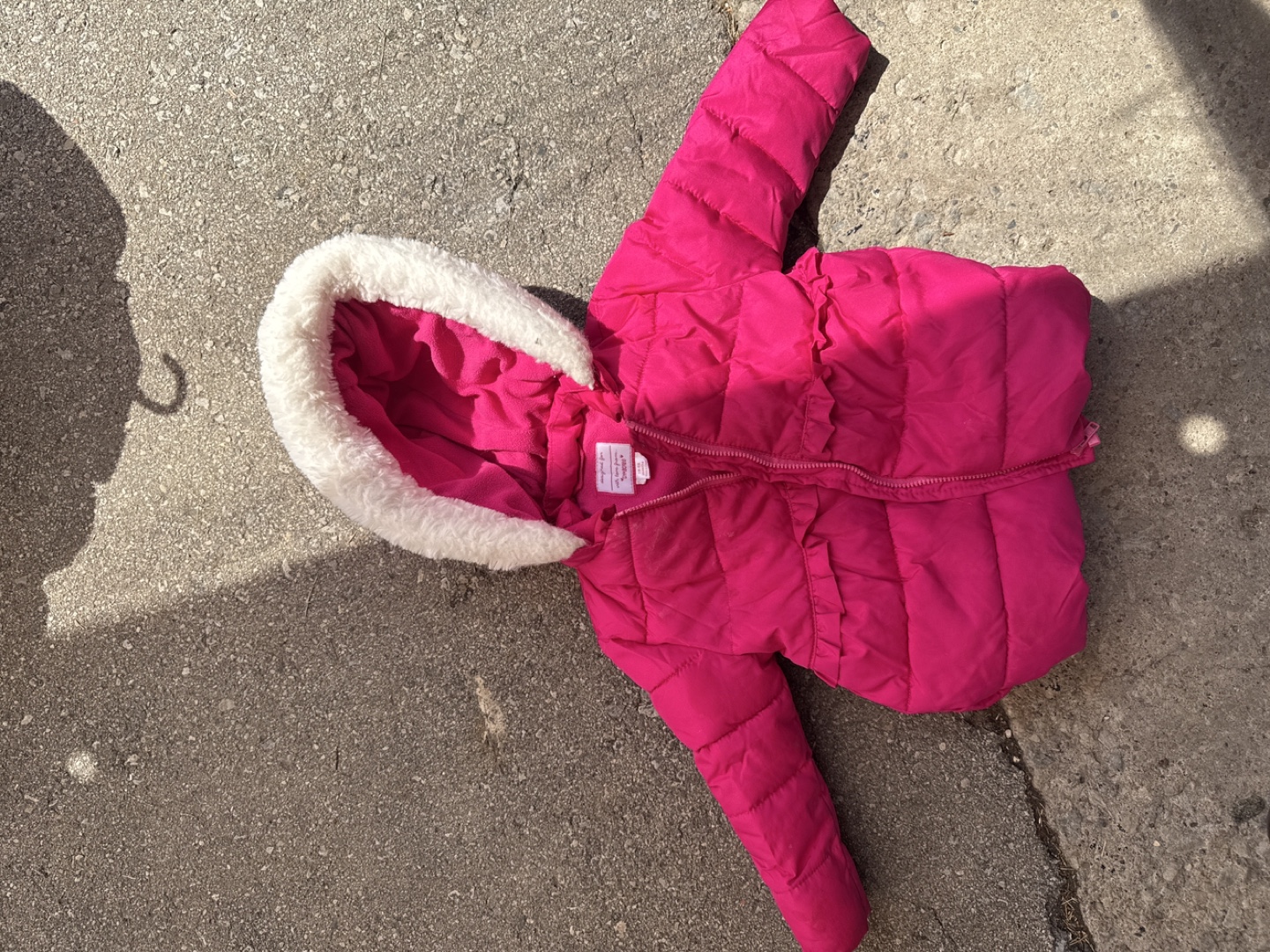 Carter's Pink winter puffer Jacket, Size 18 Months