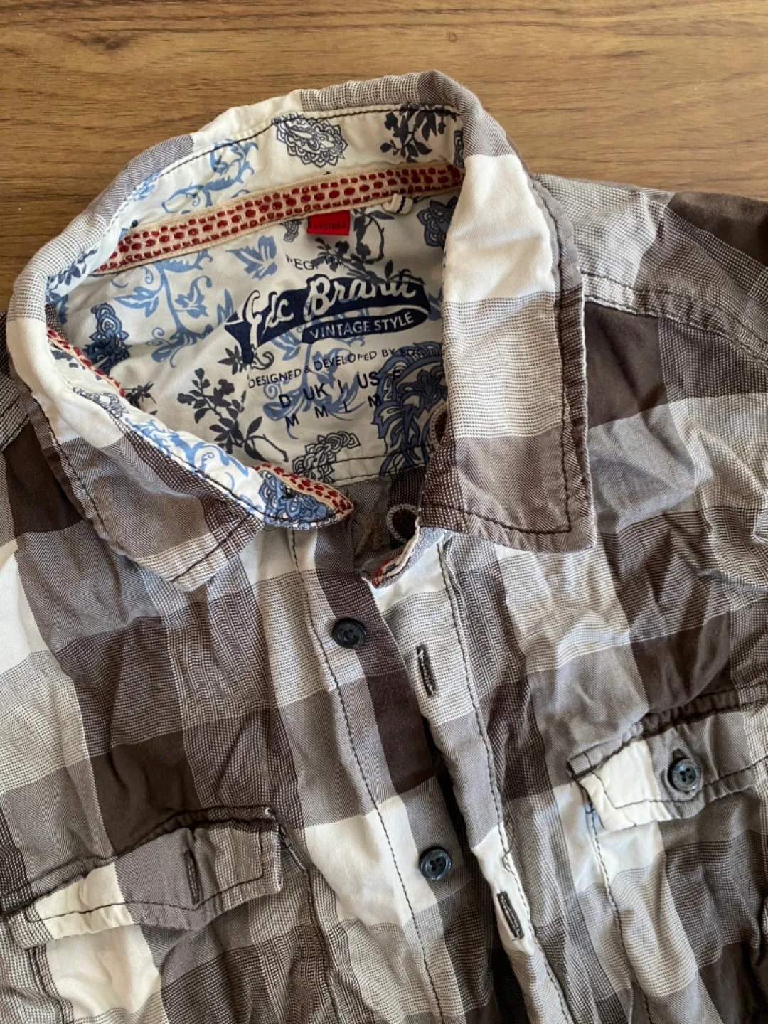 Glo Brand Vintage Style Plaid Shirt thumbnail