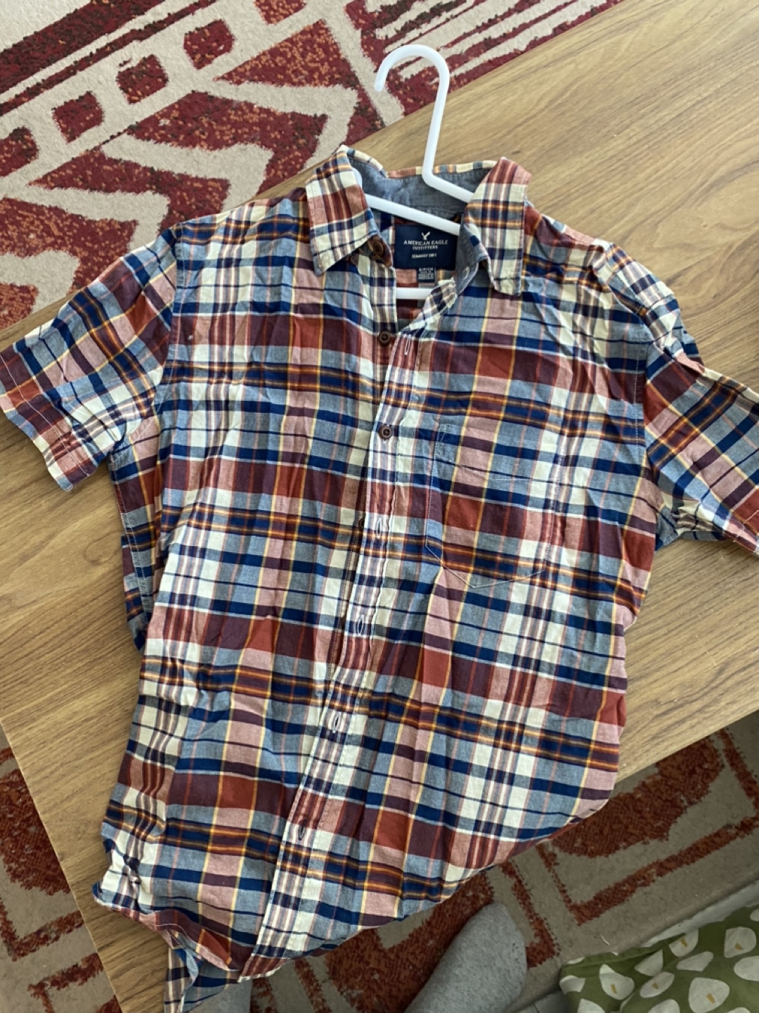 American Eagle Outfitters Plaid Shirt S/P
