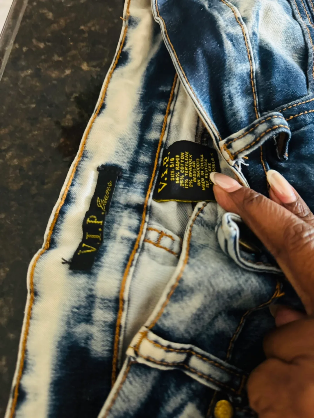 V.I.P. Jeans Size 5/6 Distressed Denim thumbnail