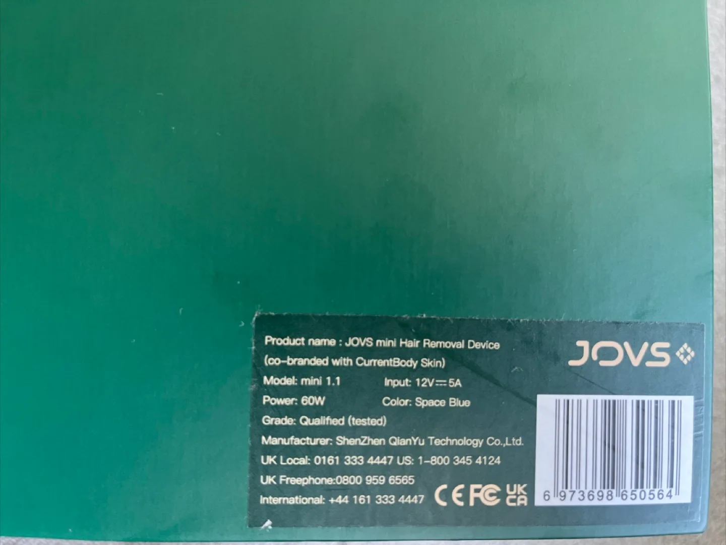 NEW in box - JOVS Mini Hair Removal Device image indicator(2)