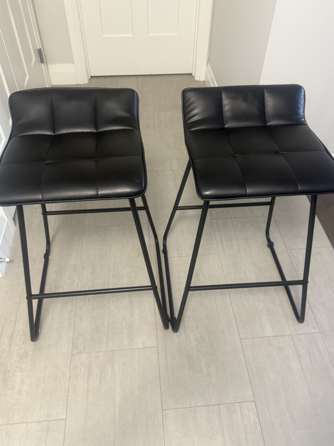 Black Bar Stools (Set of 4)