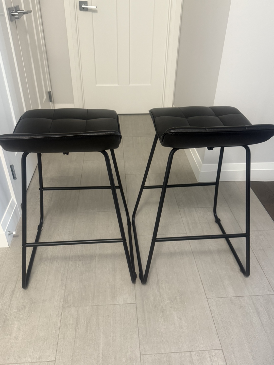 Black Bar Stools (Set of 4) - photo 2