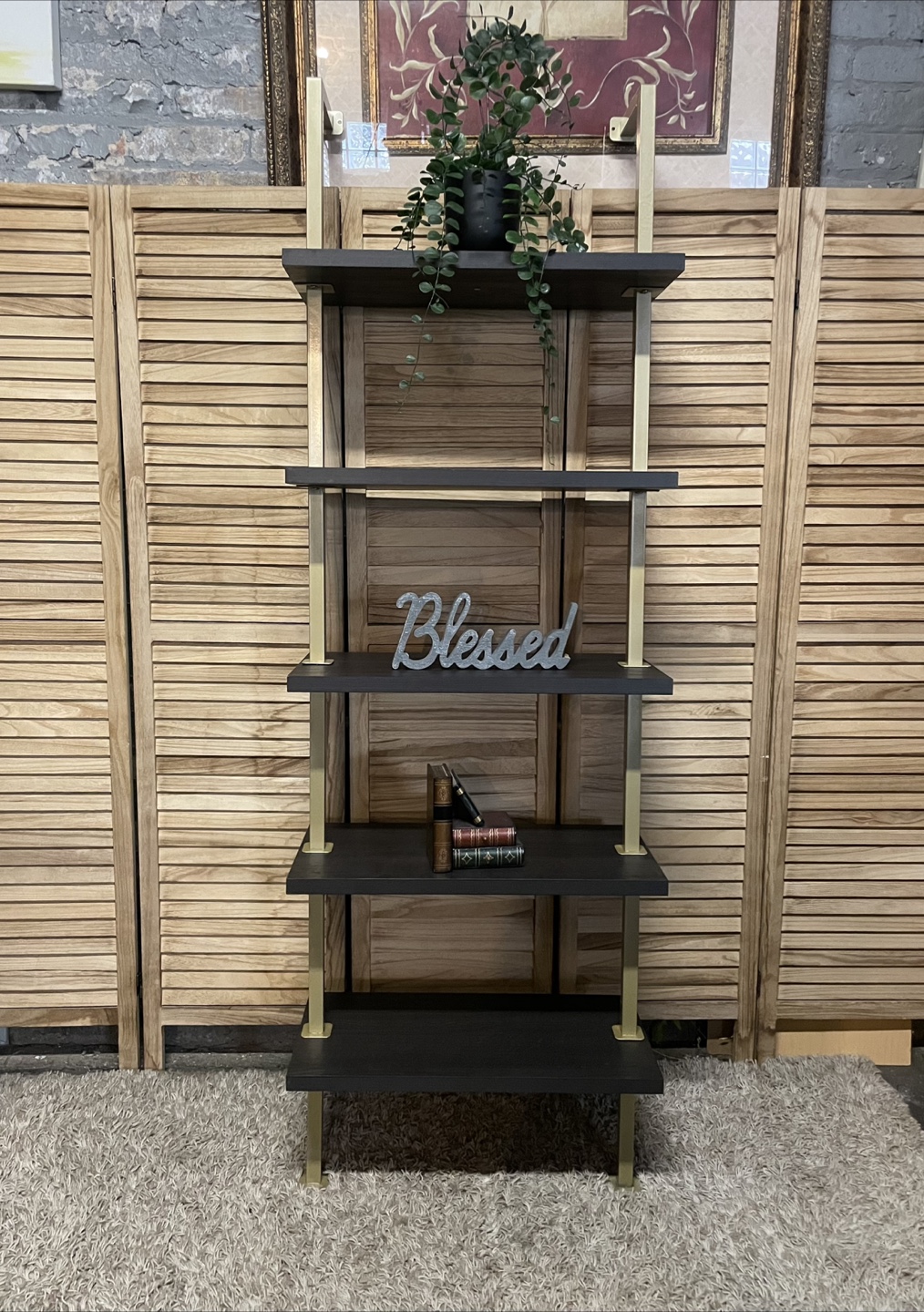 Ladder shelf