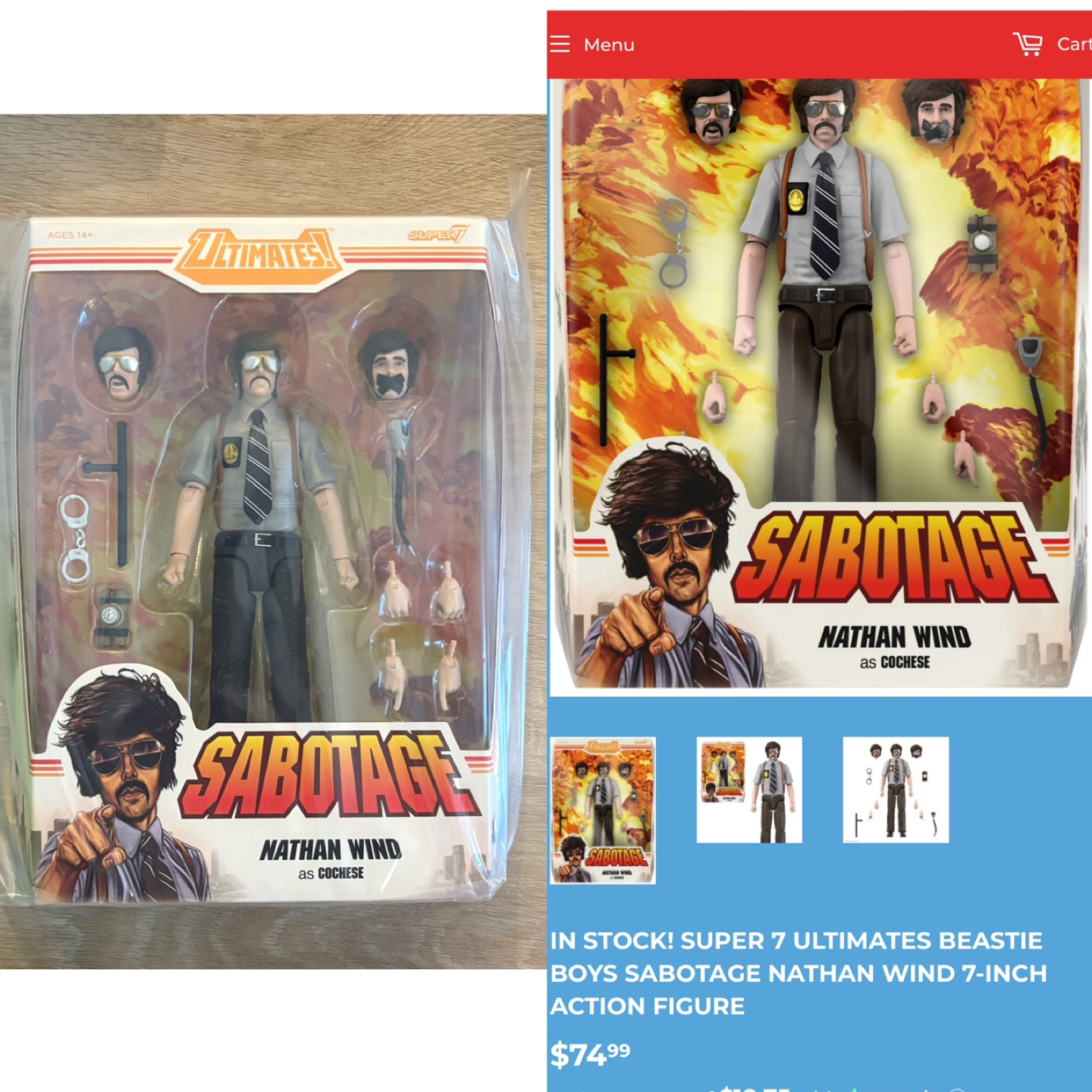 Super 7 Ultimates Beastie Boys Nathan Wind Action Figure