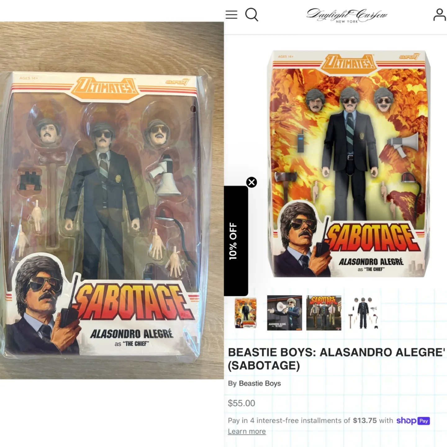 Beastie Boys Alasondro Alegré Action Figure thumbnail