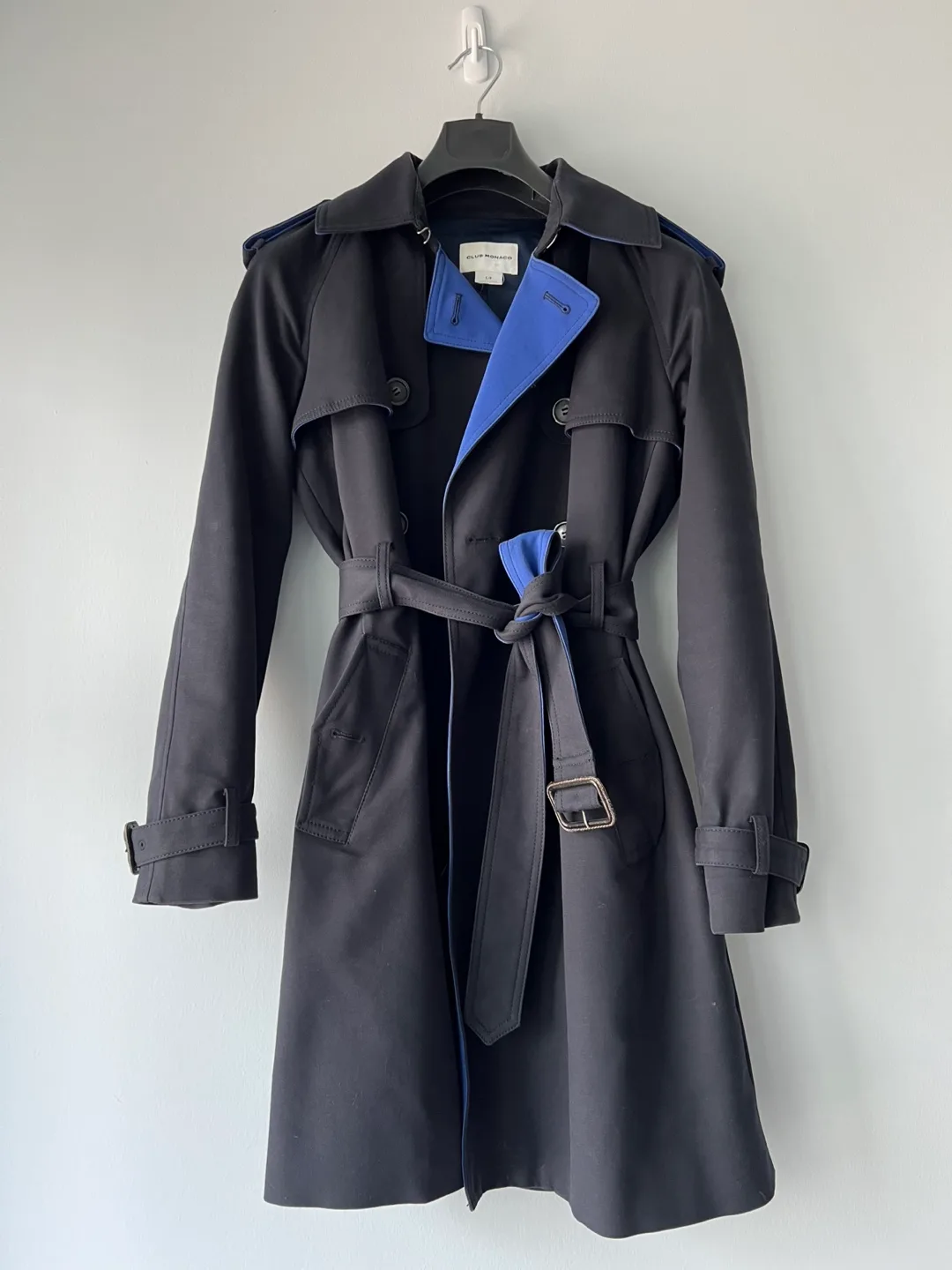 🧥 Club Monaco Trench Coat - Size S thumbnail