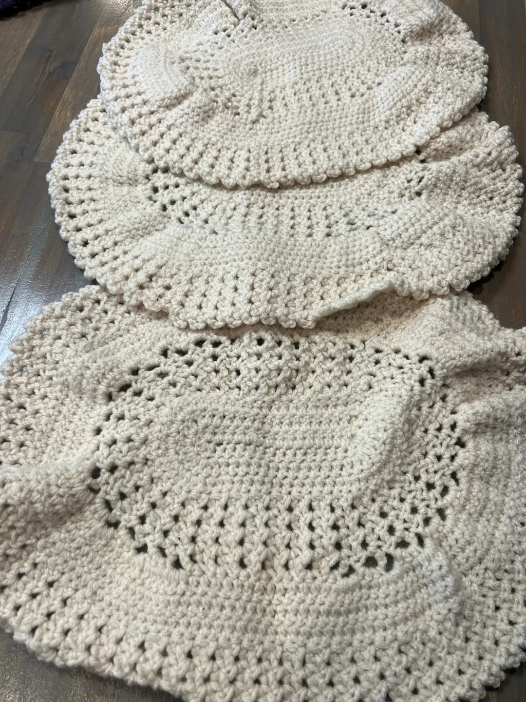 Handmade Crocheted Table Mats - Set of 3 image indicator(2)