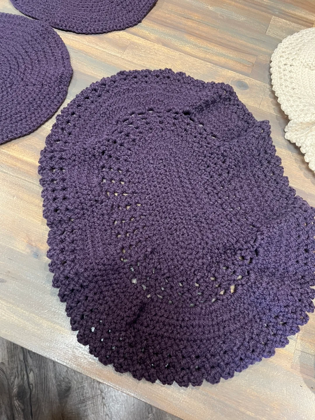 Handmade Crocheted Table Mats - Set of 3 image indicator(5)