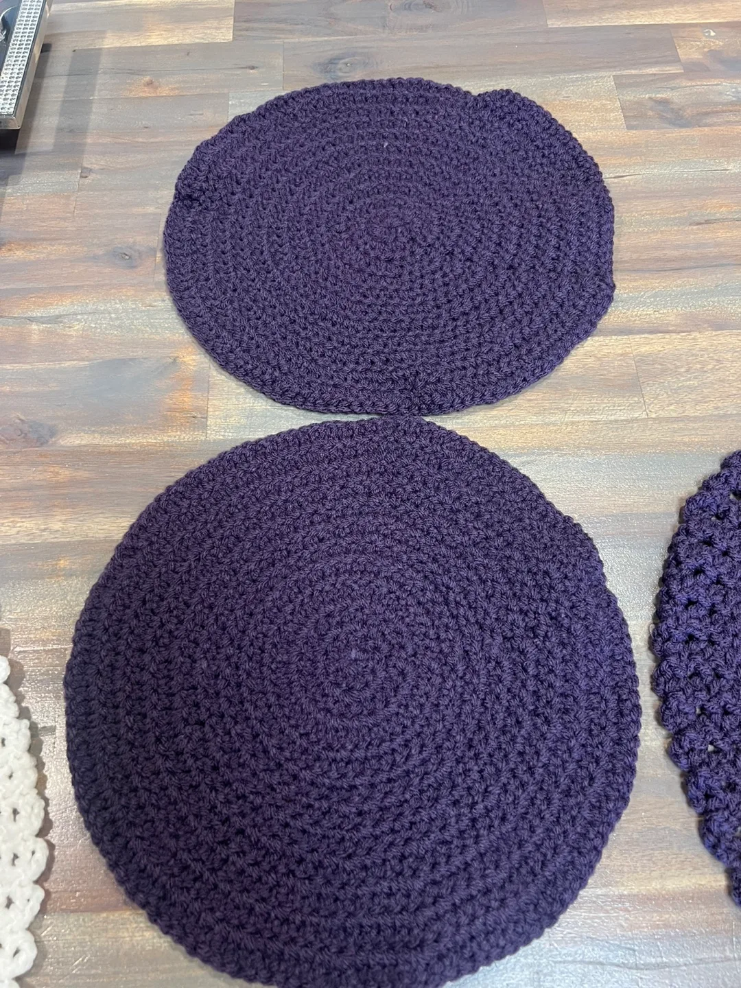 Handmade Crocheted Table Mats - Set of 3 image indicator(4)