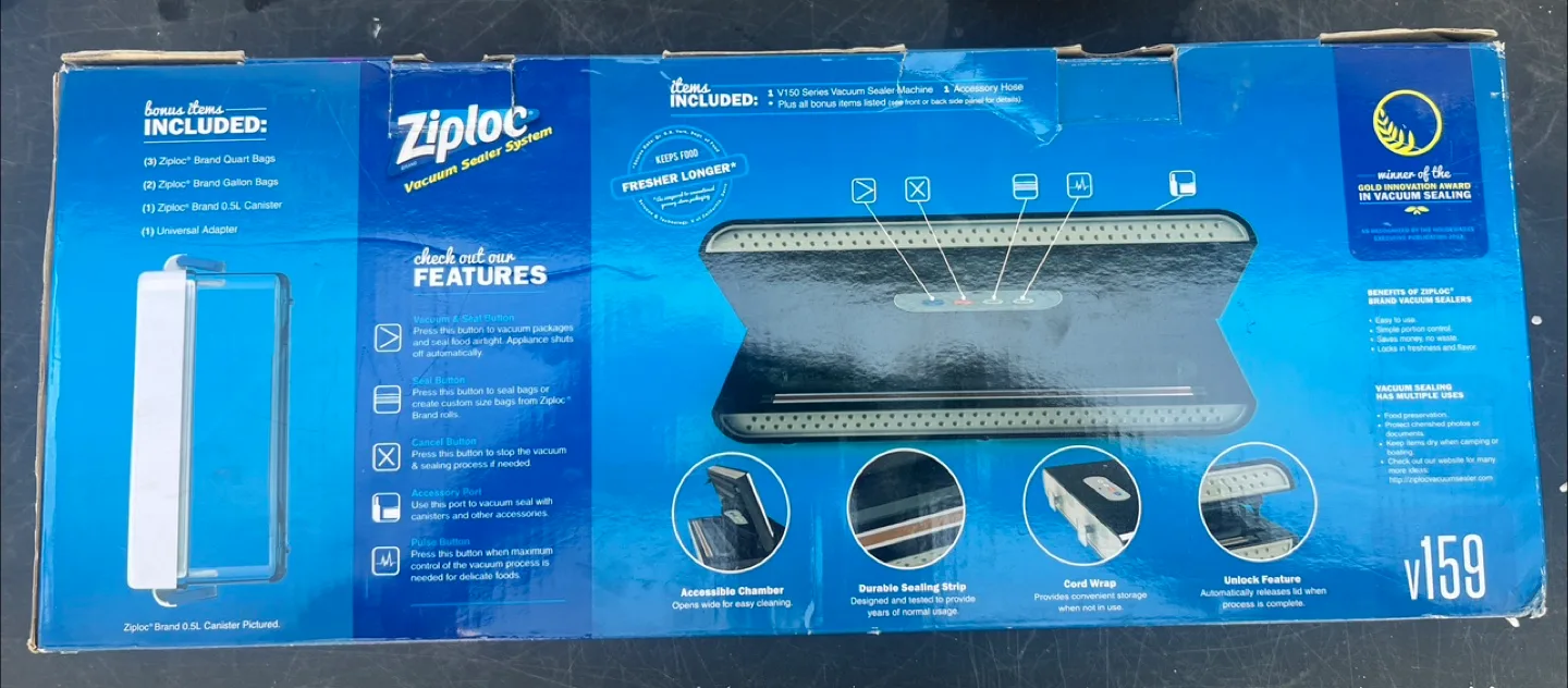 Ziploc Vacuum Sealer System V159 image indicator(2)