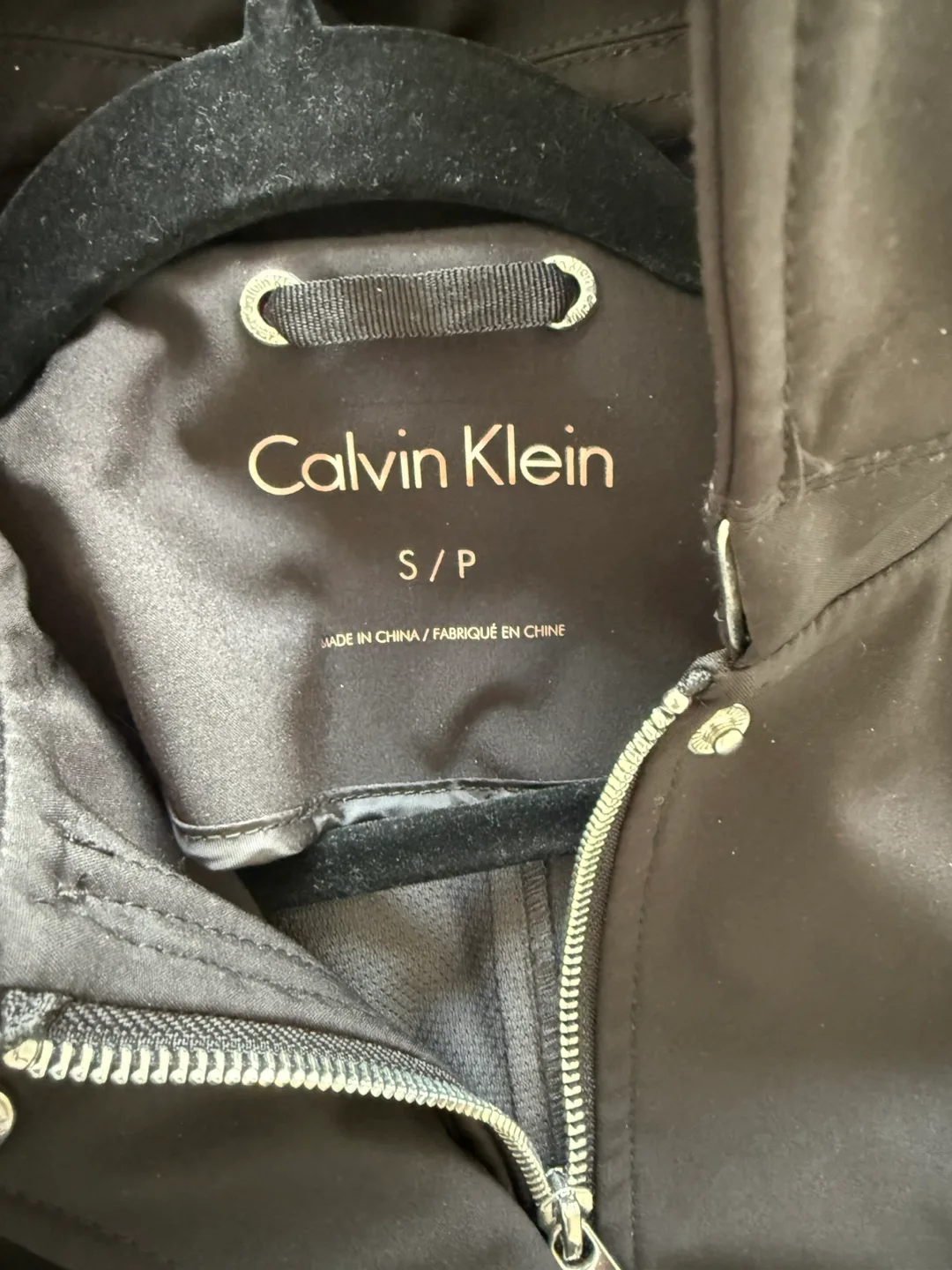 Calvin Klein Black Raincoat - Size Small image indicator(2)
