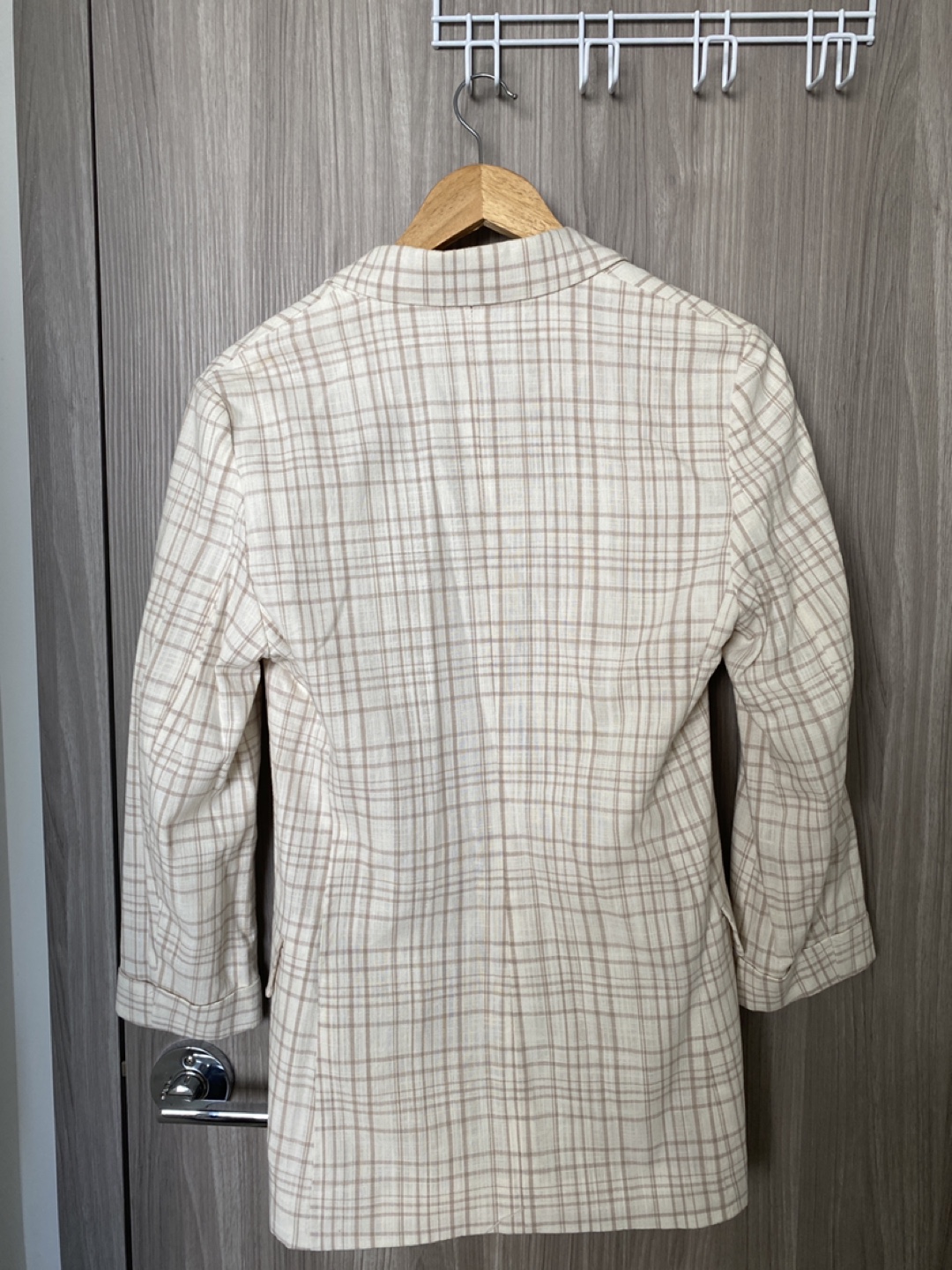 Stradivarius Plaid Blazer - Size S - photo 3