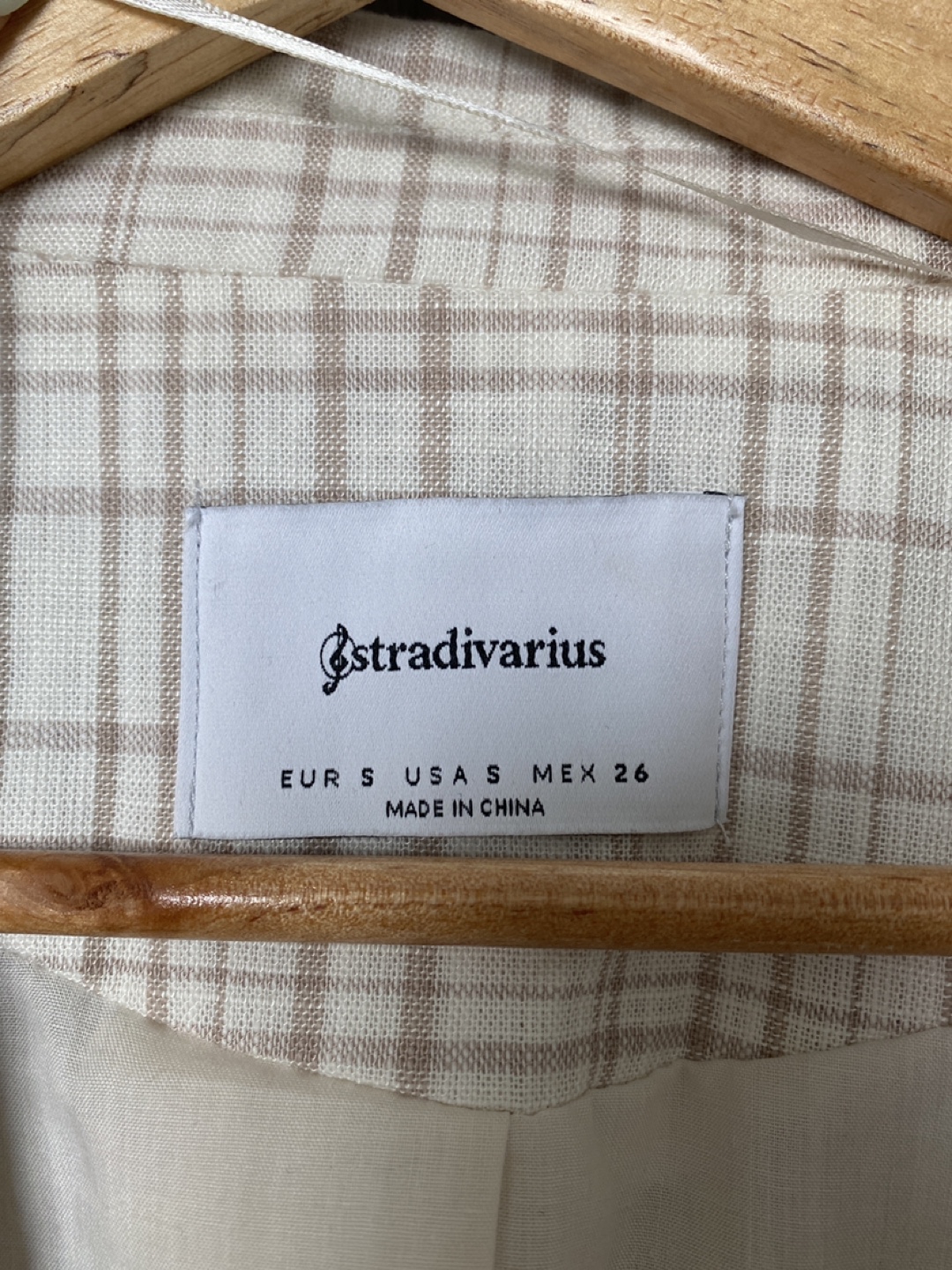 Stradivarius Plaid Blazer - Size S - photo 2
