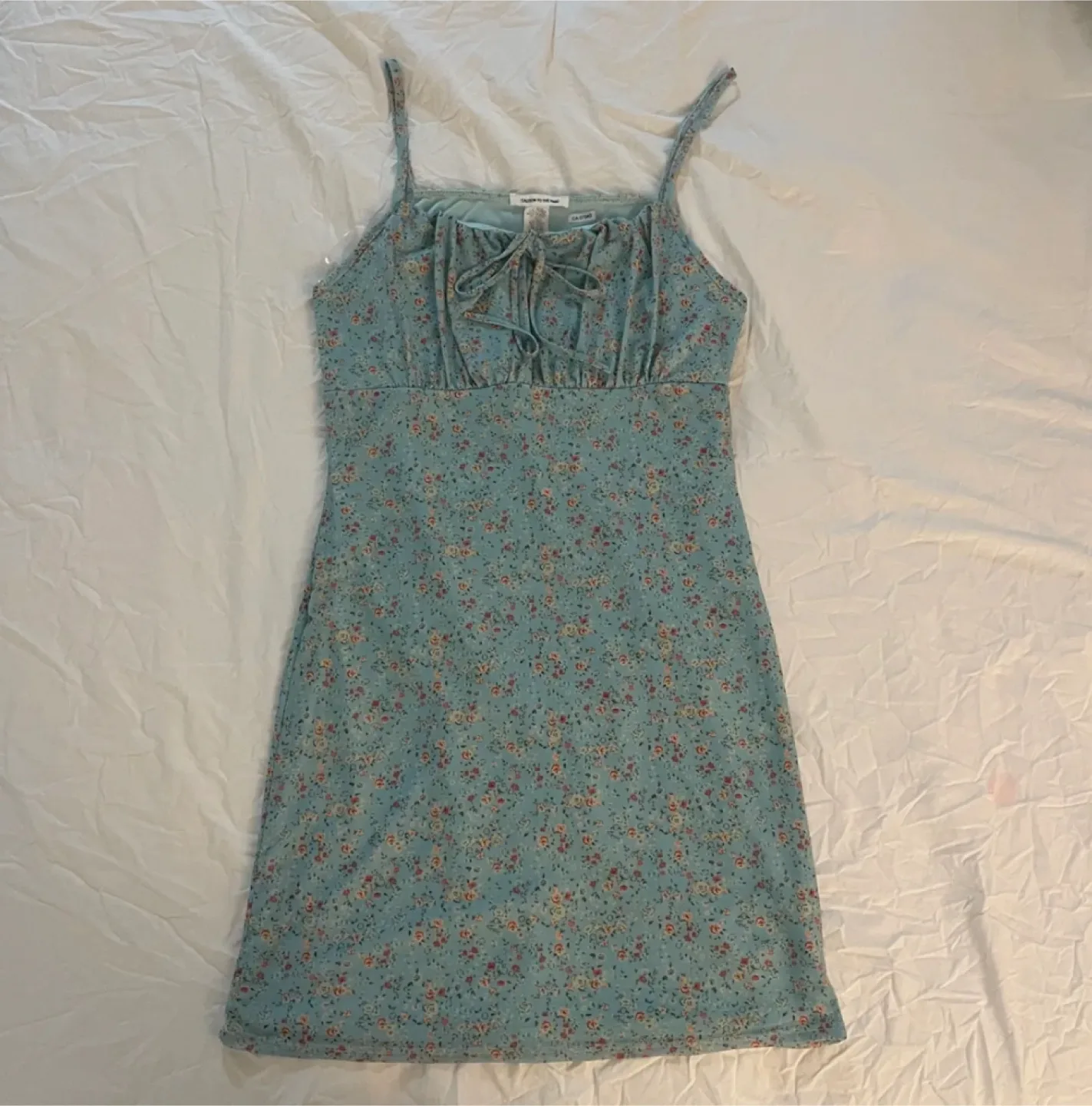 Moving Sale - UO Mini Milkmaid Dress - Sz L thumbnail