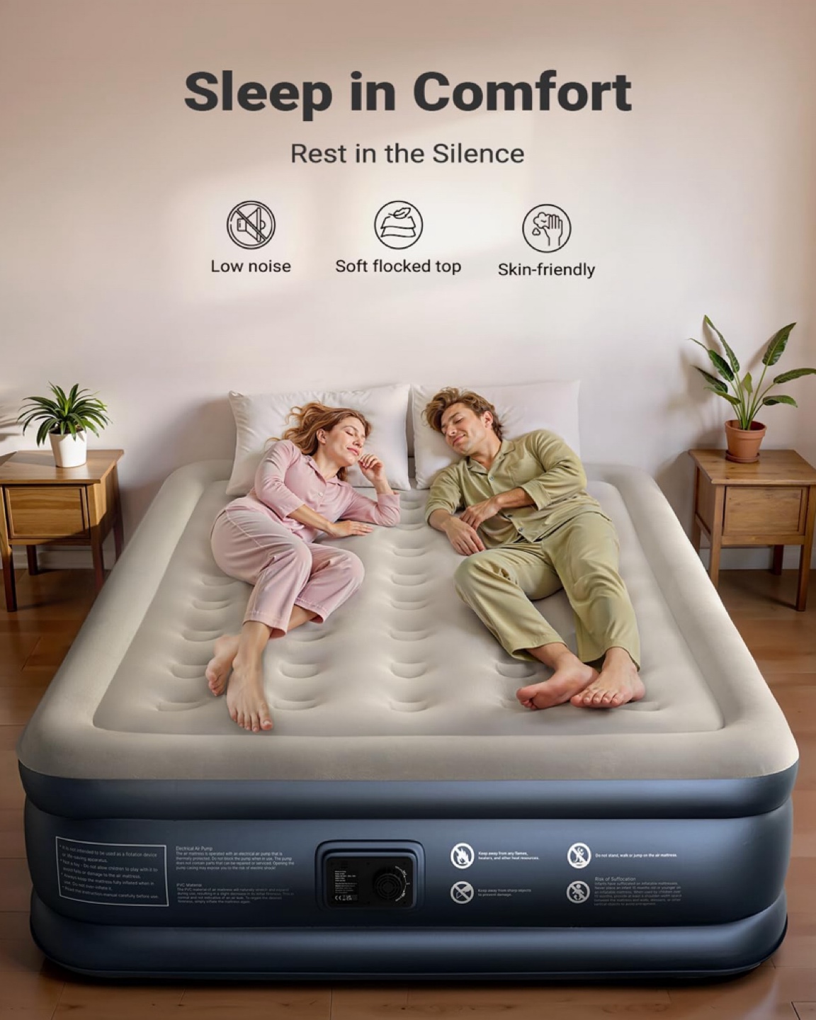 iDOO Queen Air Mattress with Built-in  Pump - photo 2