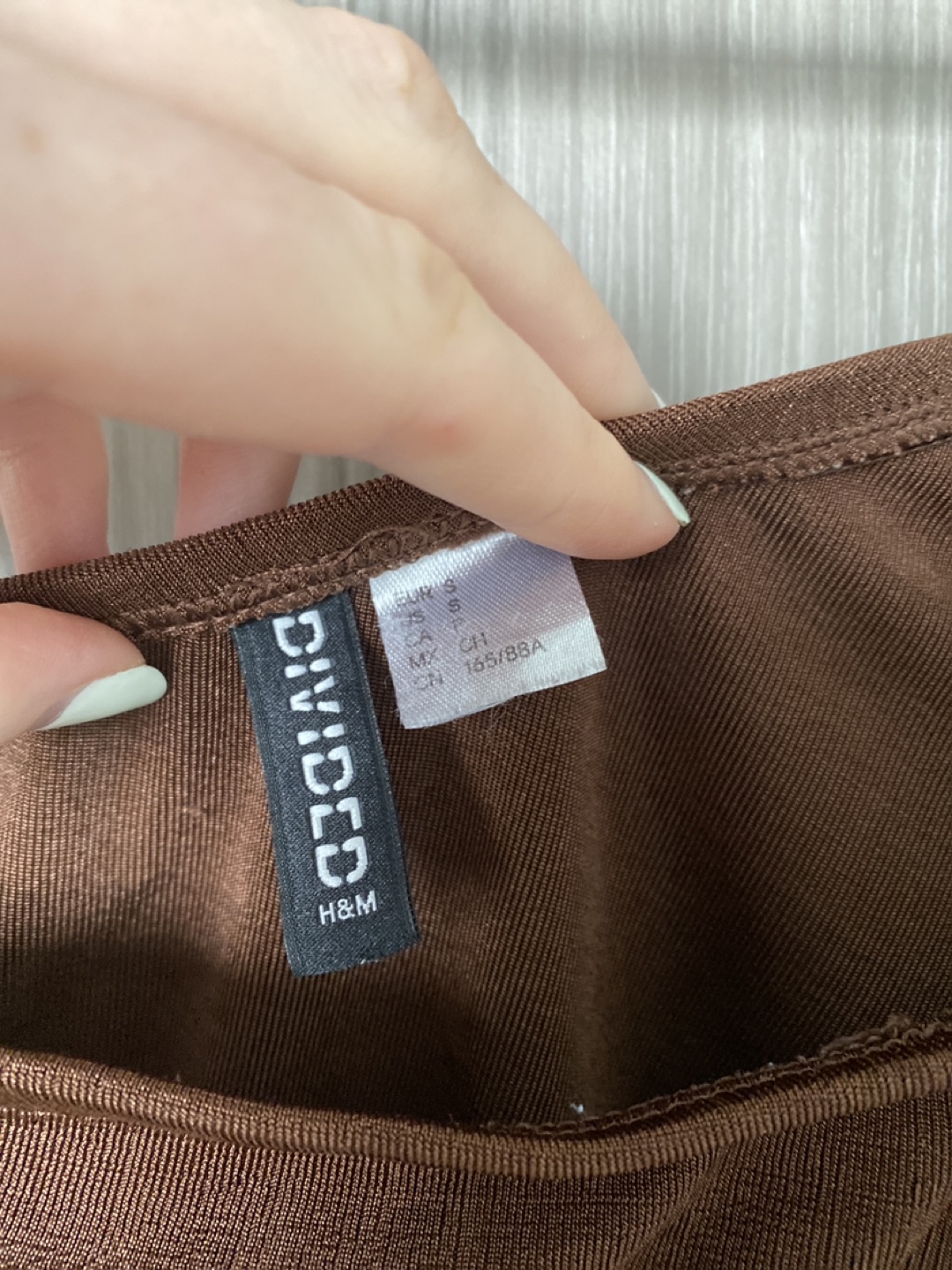 H&M Brown One-Shoulder Top - Size S - photo 2