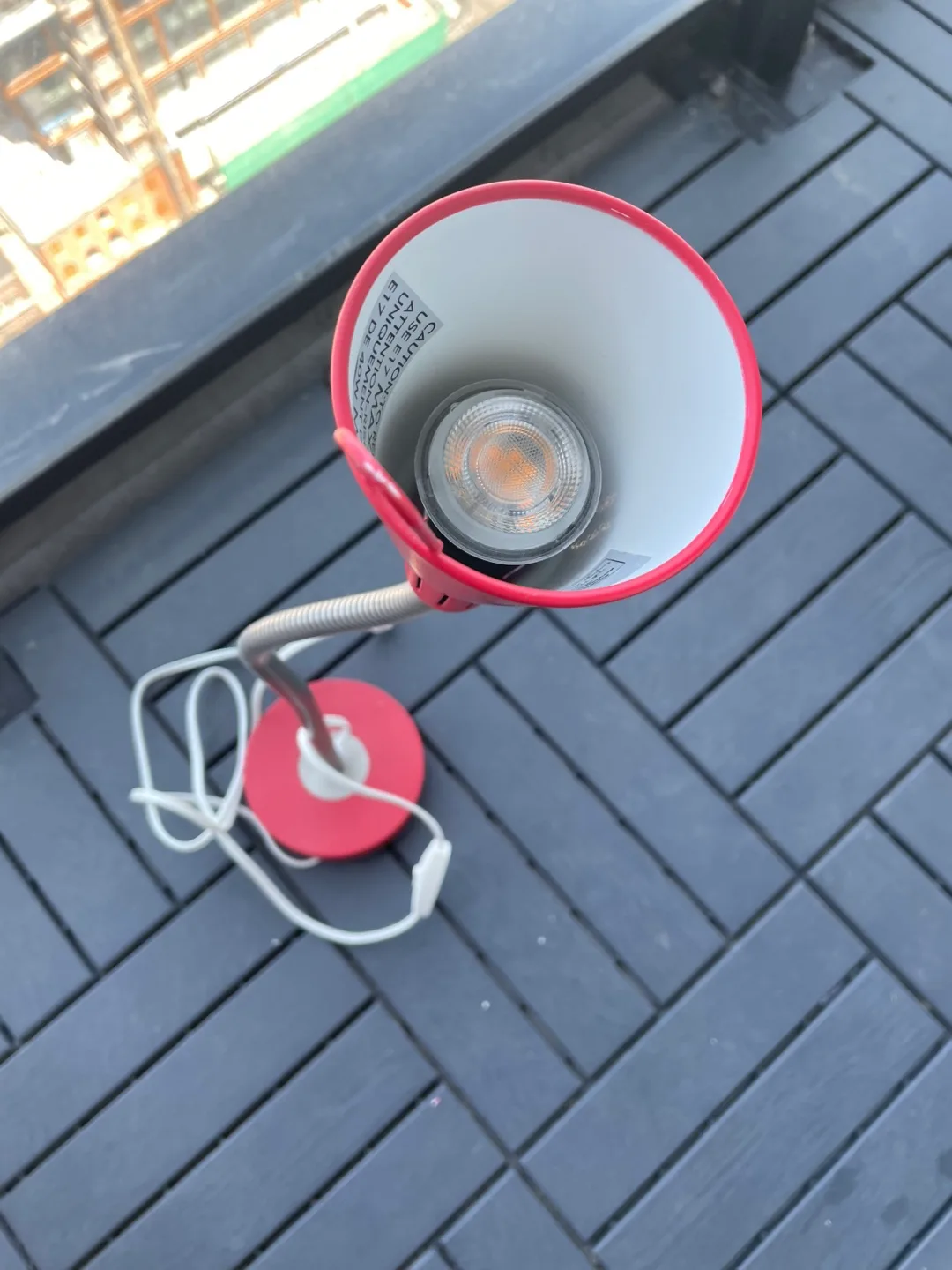 Ikea Tertial Work Lamp - Red image indicator(2)