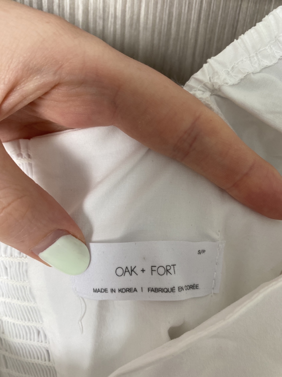 Oak + Fort White Dress - Size S - photo 3