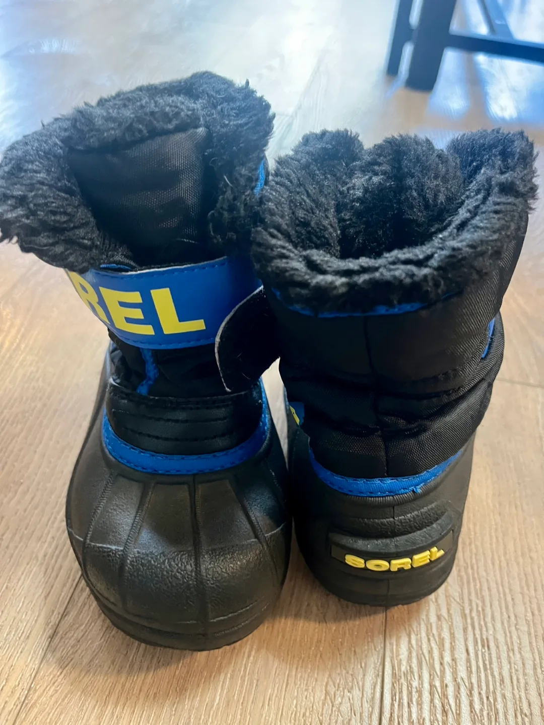 Sorel Kids' Snow Commander Boots - Black/Blue thumbnail