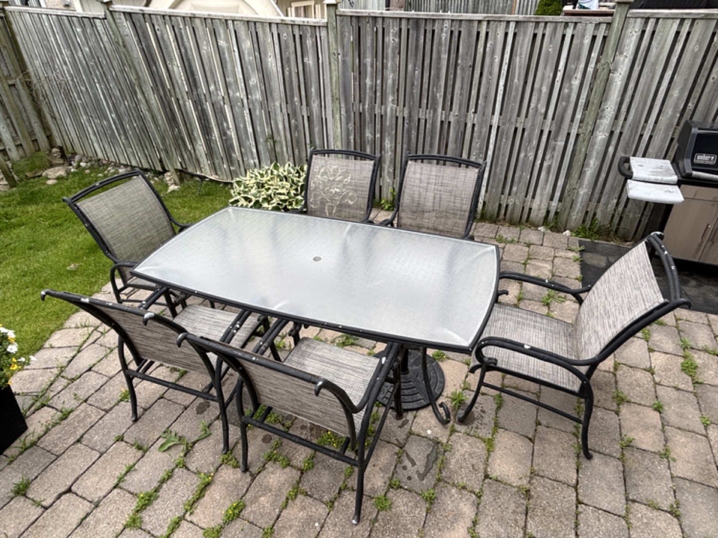 Patio Dining Set - Table & 6 Chairs