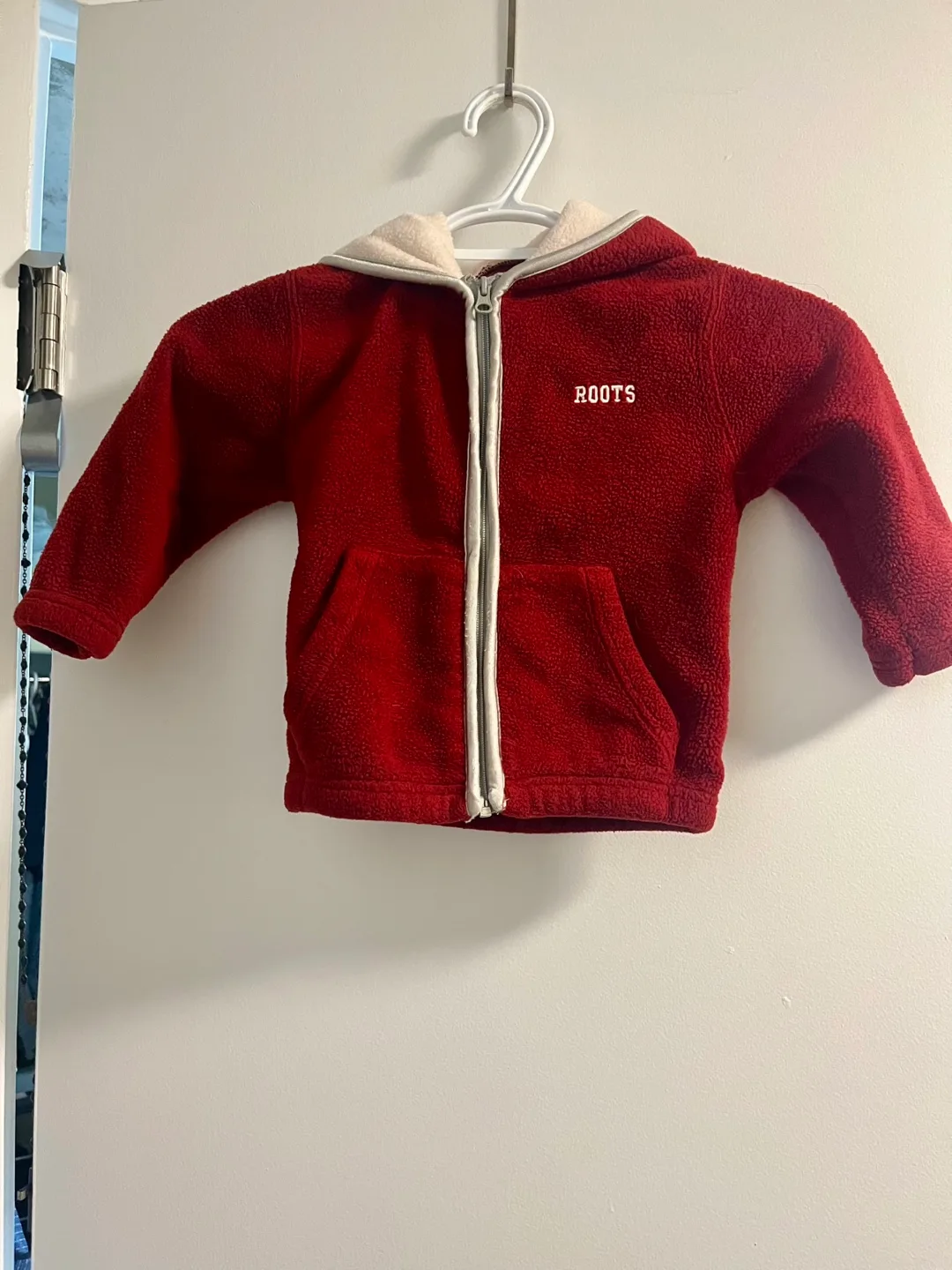 Roots Kids Red Fleece Zip-Up Hoodie thumbnail